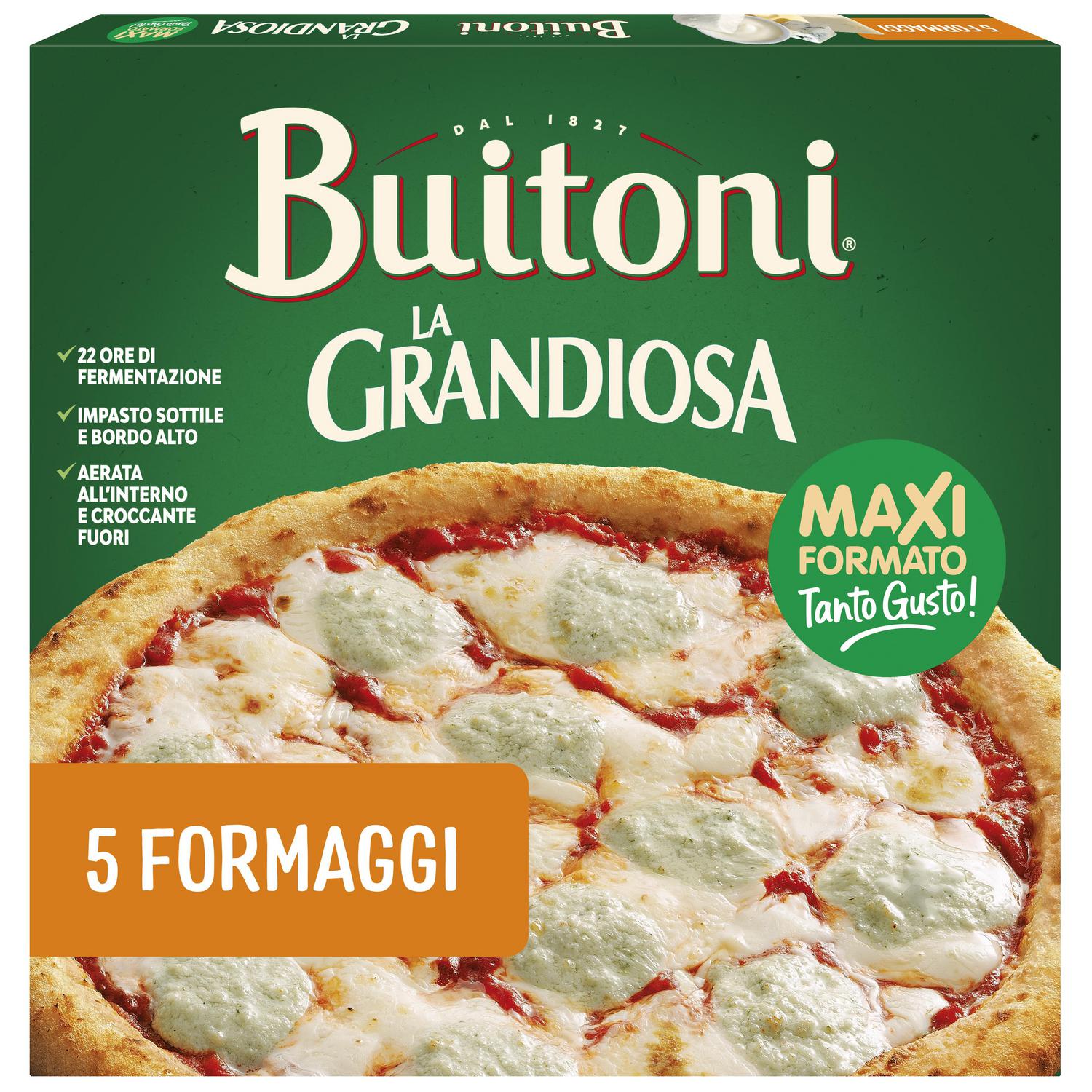Pizza cinco quesos La Grandiosa Buitoni 400 g.