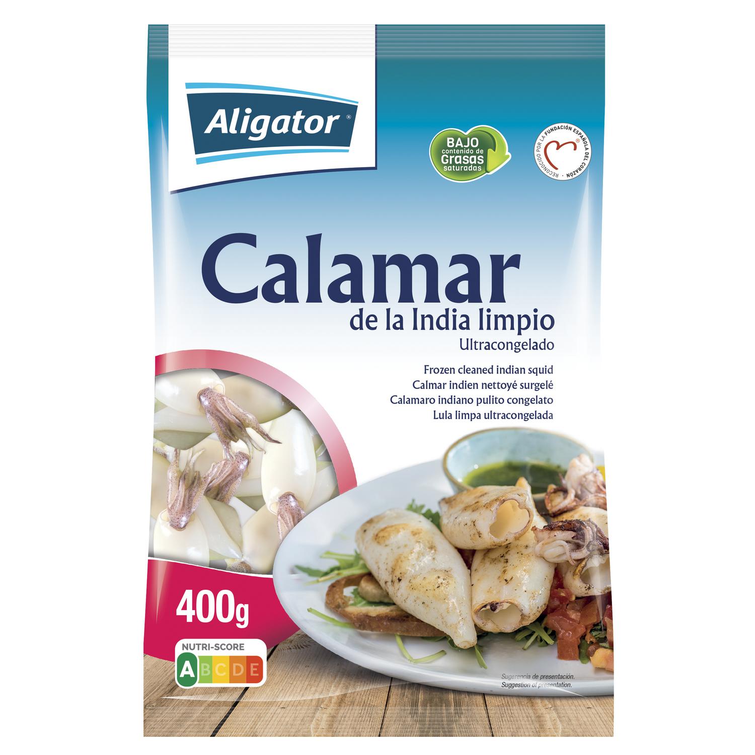 Calamar de la India limpio 400 g