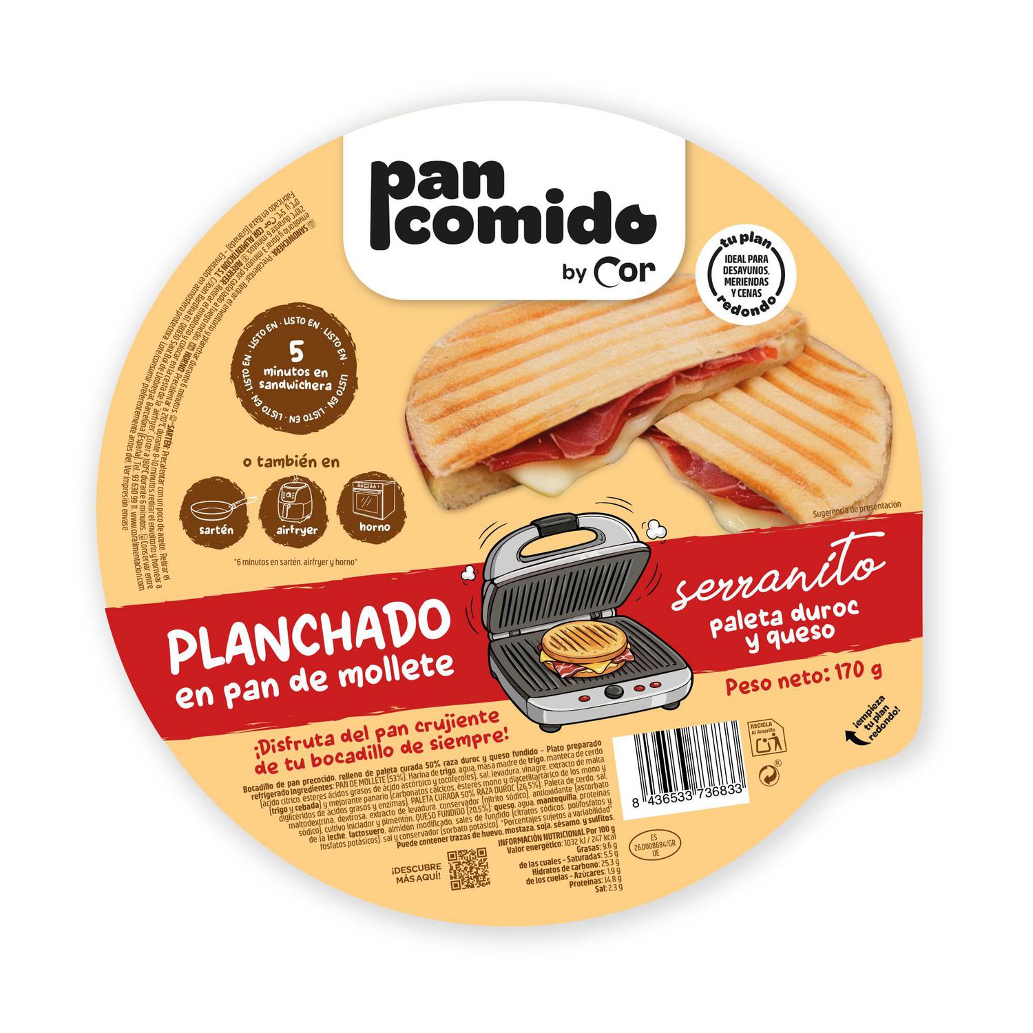 Planchado serranito PanComido by Cor 170 g.