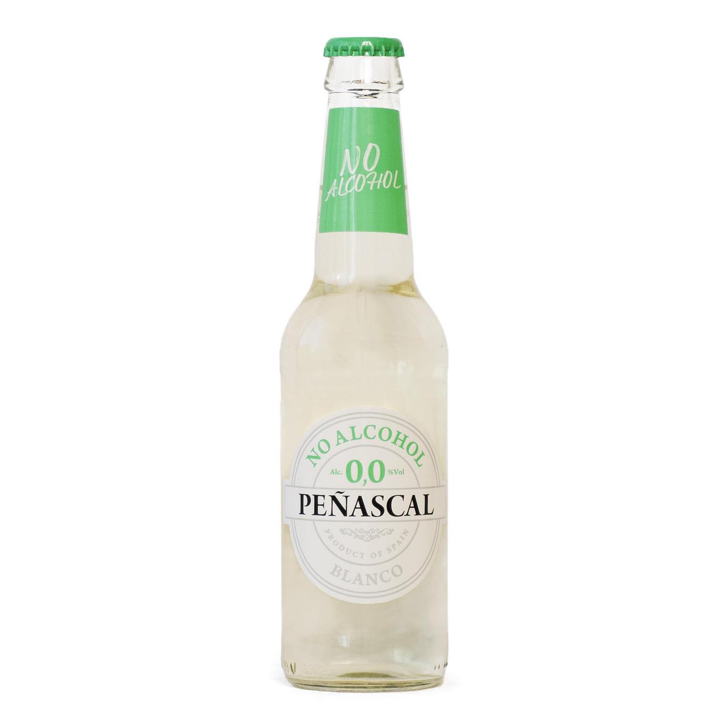 Vino espumoso blanco Peñascal 0,0 sin alcohol botella 33 cl.