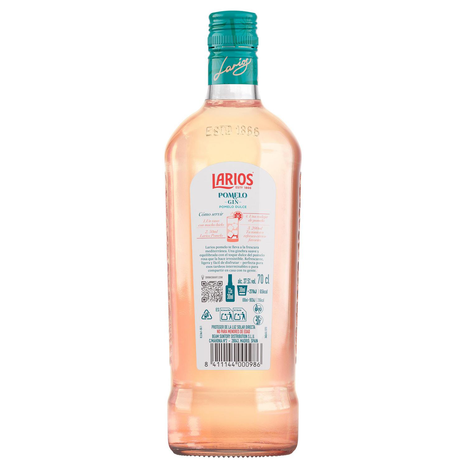 Ginebra Larios pomelo 70 cl.