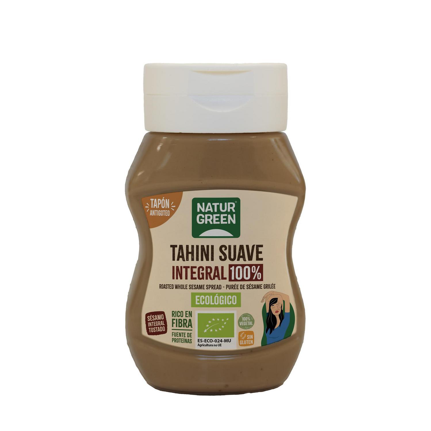 Tahini suave integral ecológico Naturgreen sin gluten 270 g.