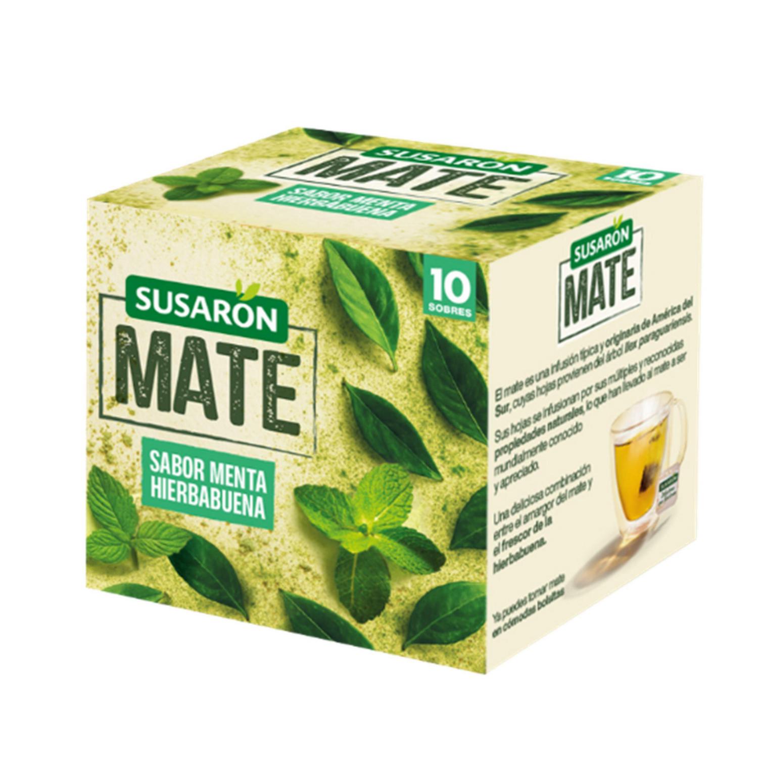 Infusión mate sabor menta y hierbabuena Susarón 10 ud.