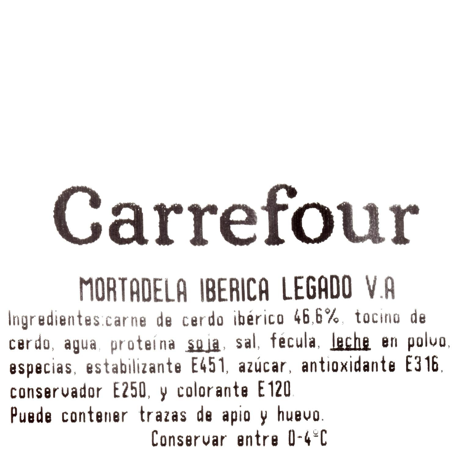 Mortadela ibérica Legado El Pozo 180 g aprox