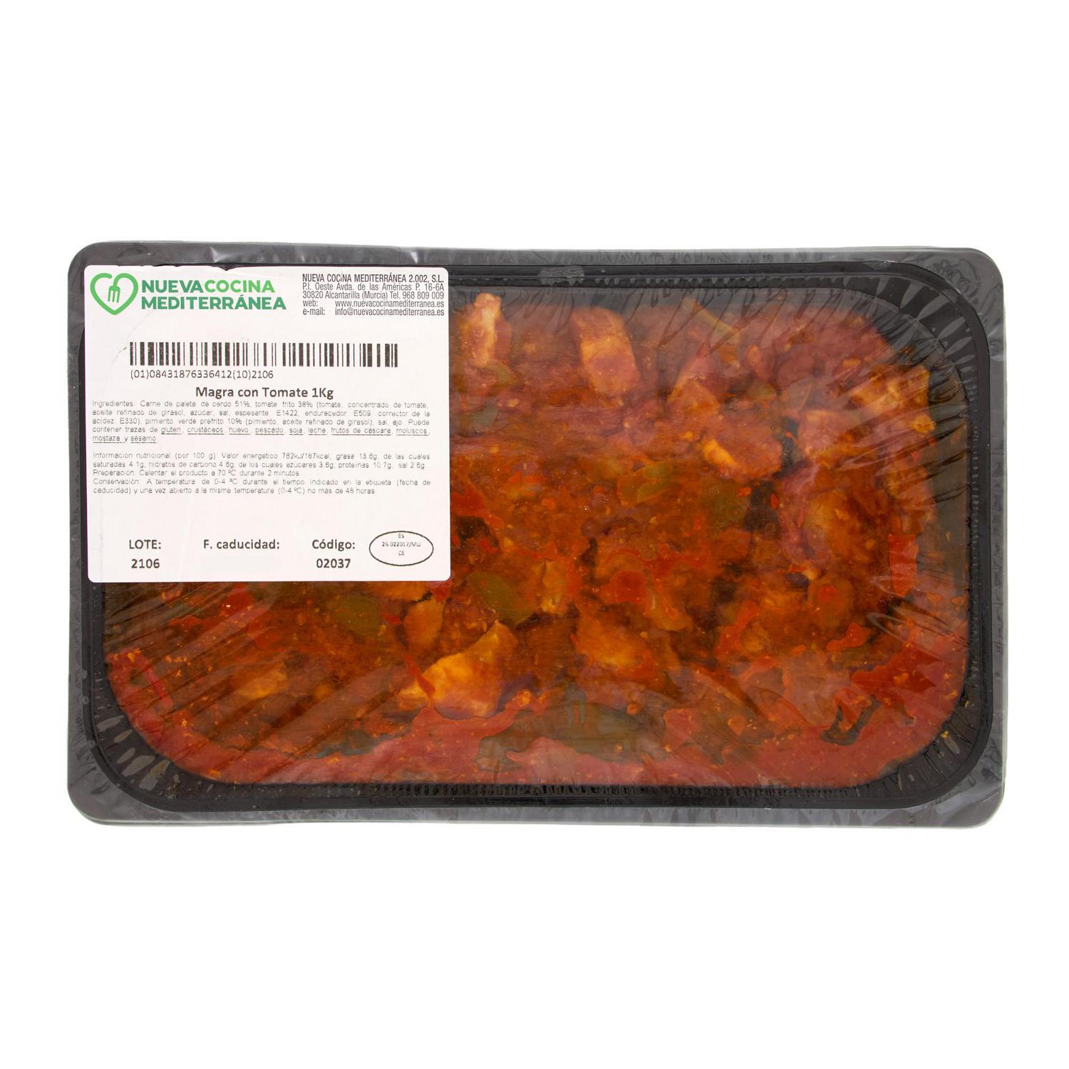 Carne magra con Tomate 1 kg aprox