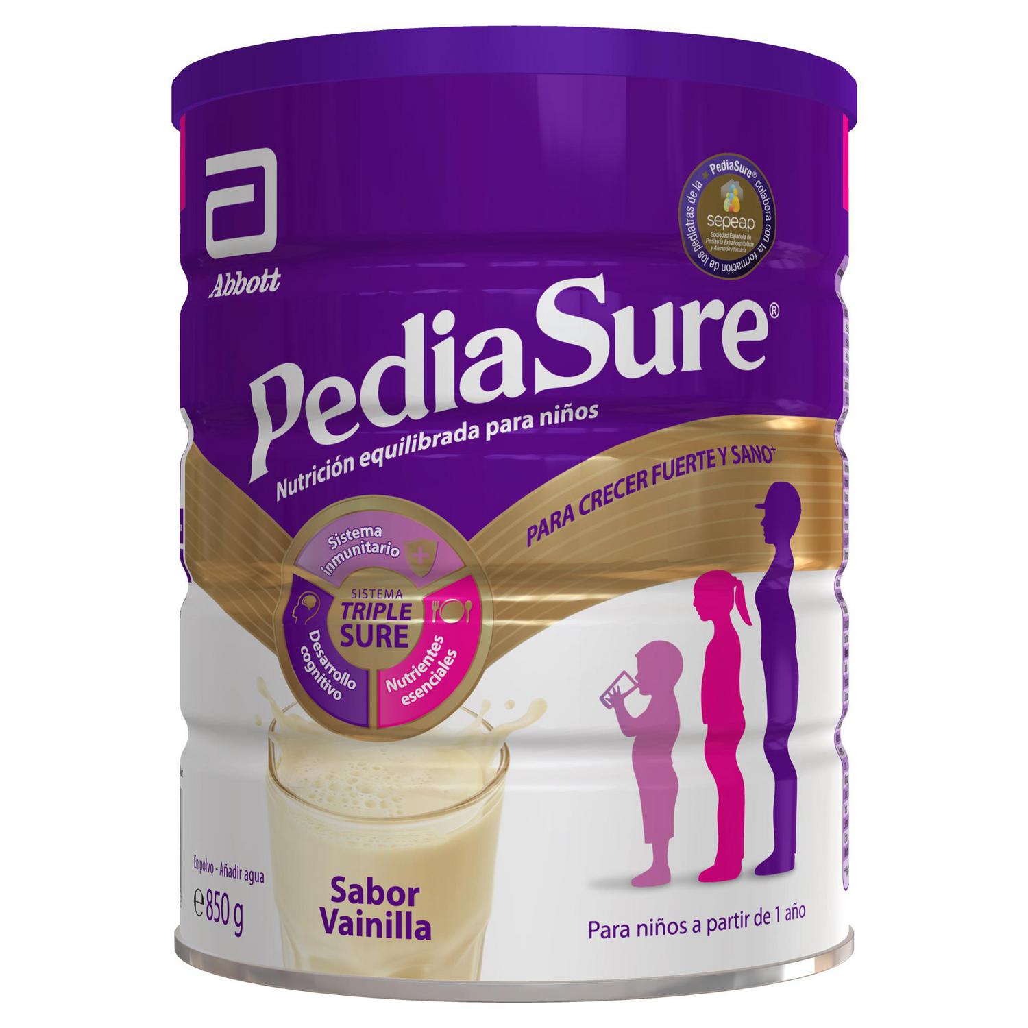 Complemento Alimenticio desde 12 meses sabor vainilla Pediasure 850gr