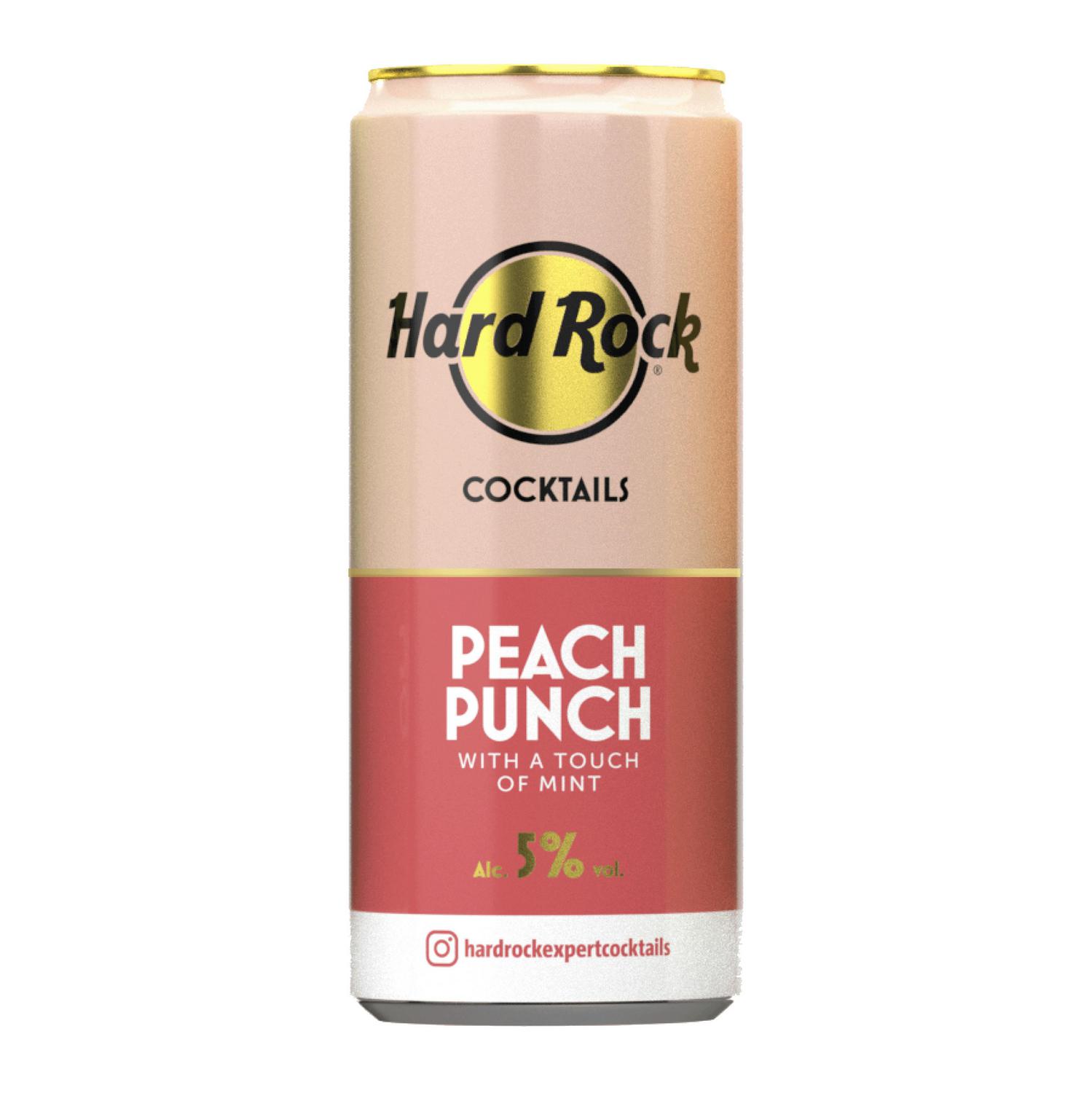 Hard Rock peach lata 25 cl.
