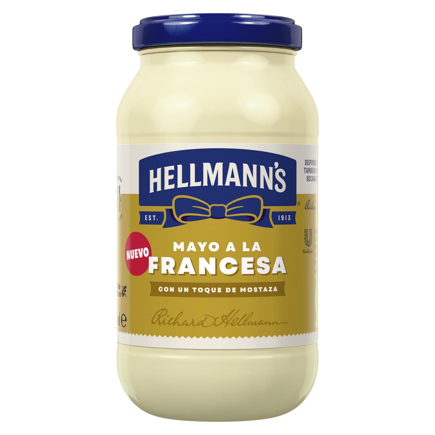 Mayonesa a la francesa Hellmann's sin gluten 340 ml.