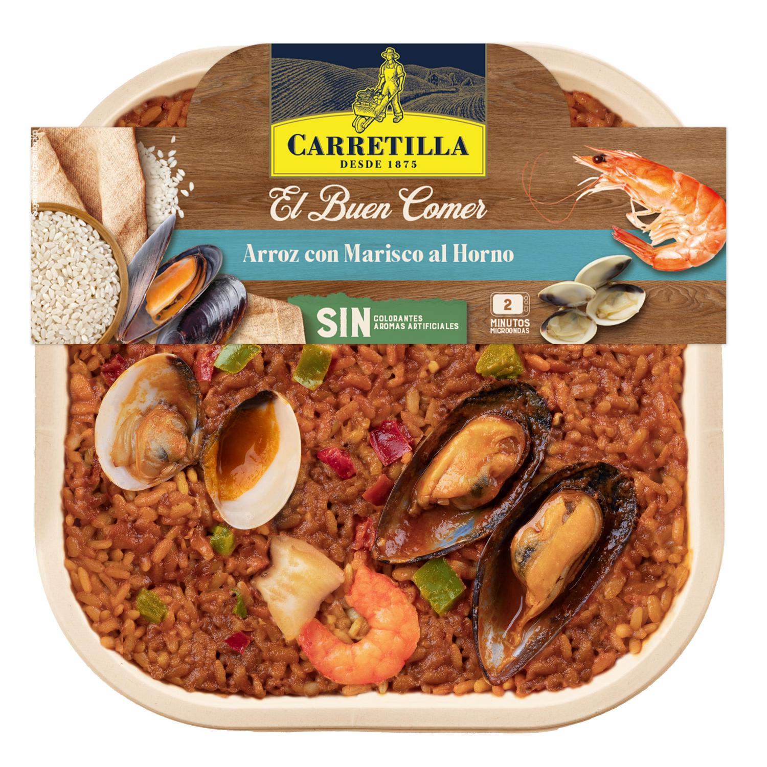 Arroz con marisco al horno Carretilla 300 g.