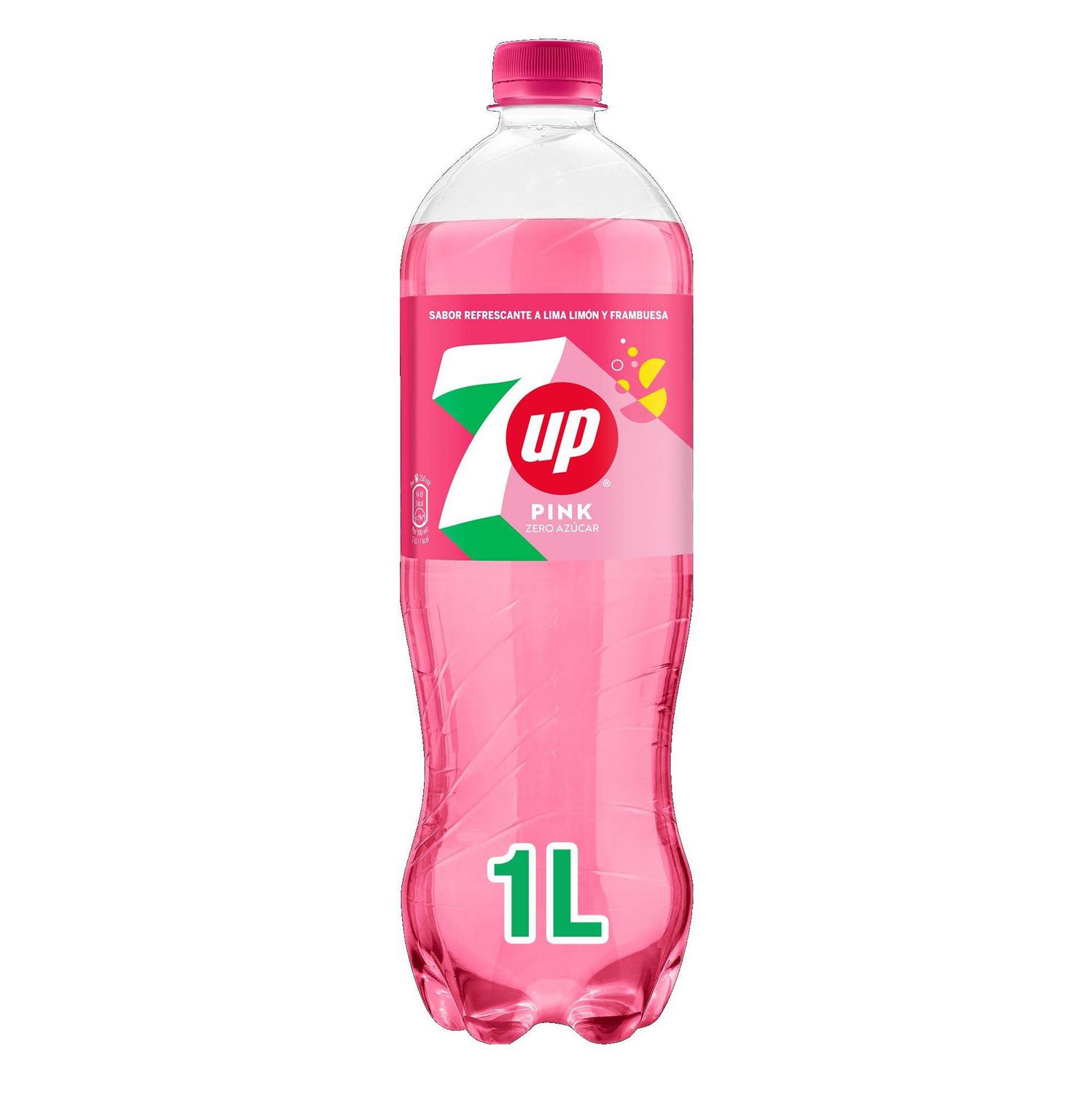 7UP Zero pink lemonade botella 1 l.