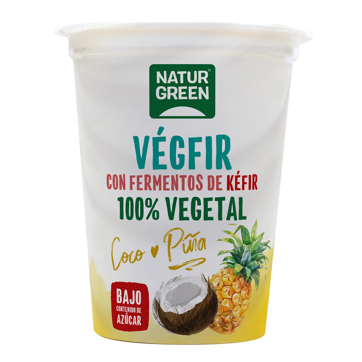 Végfir natural sabor coco y piña Naturgreen 370 g.