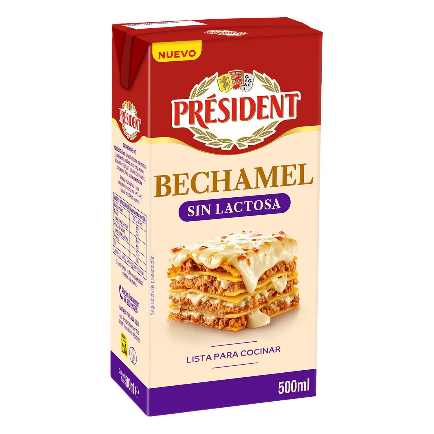 Bechamel Président sin lactosa 500 ml.