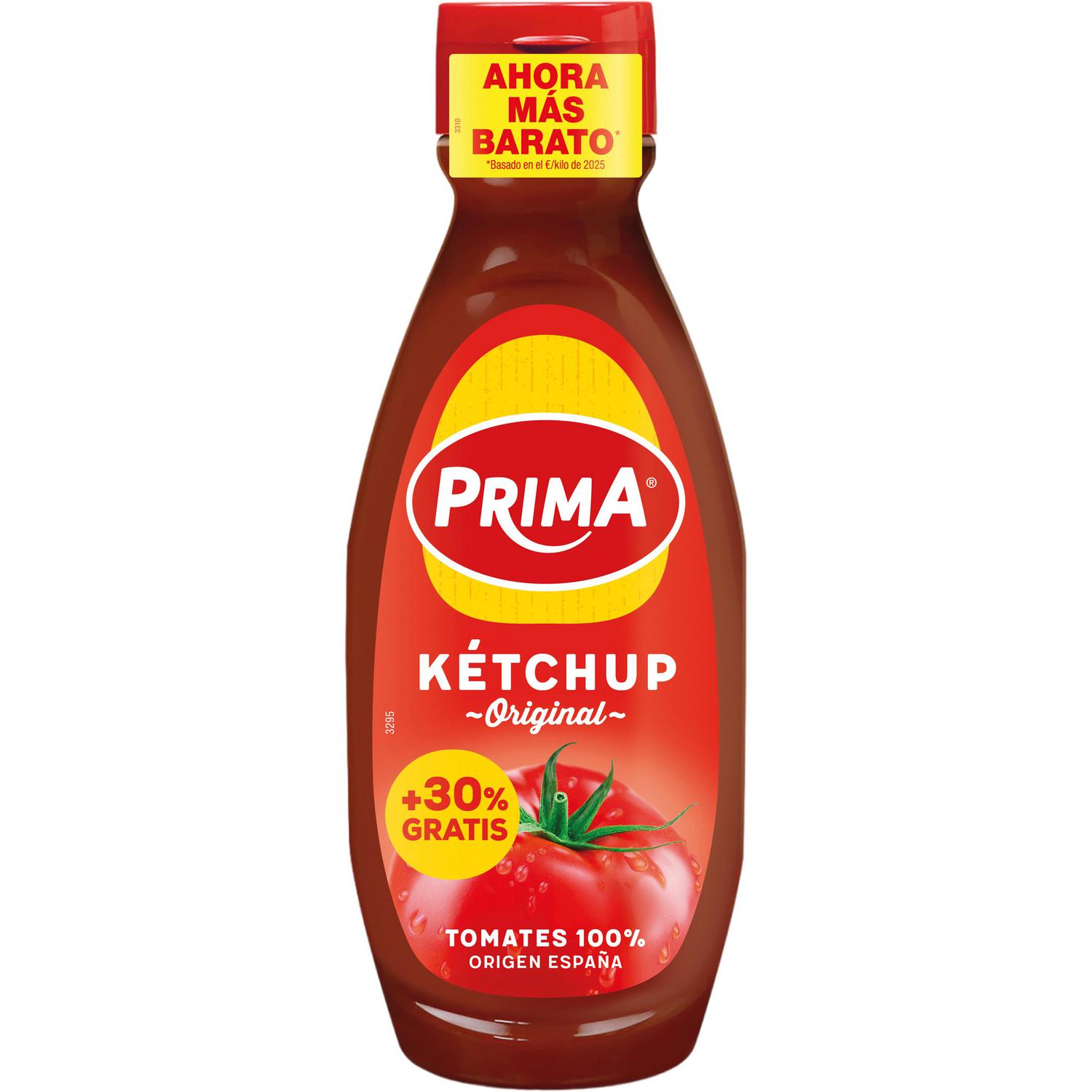 Kétchup original Pirma sin gluten 540 g.