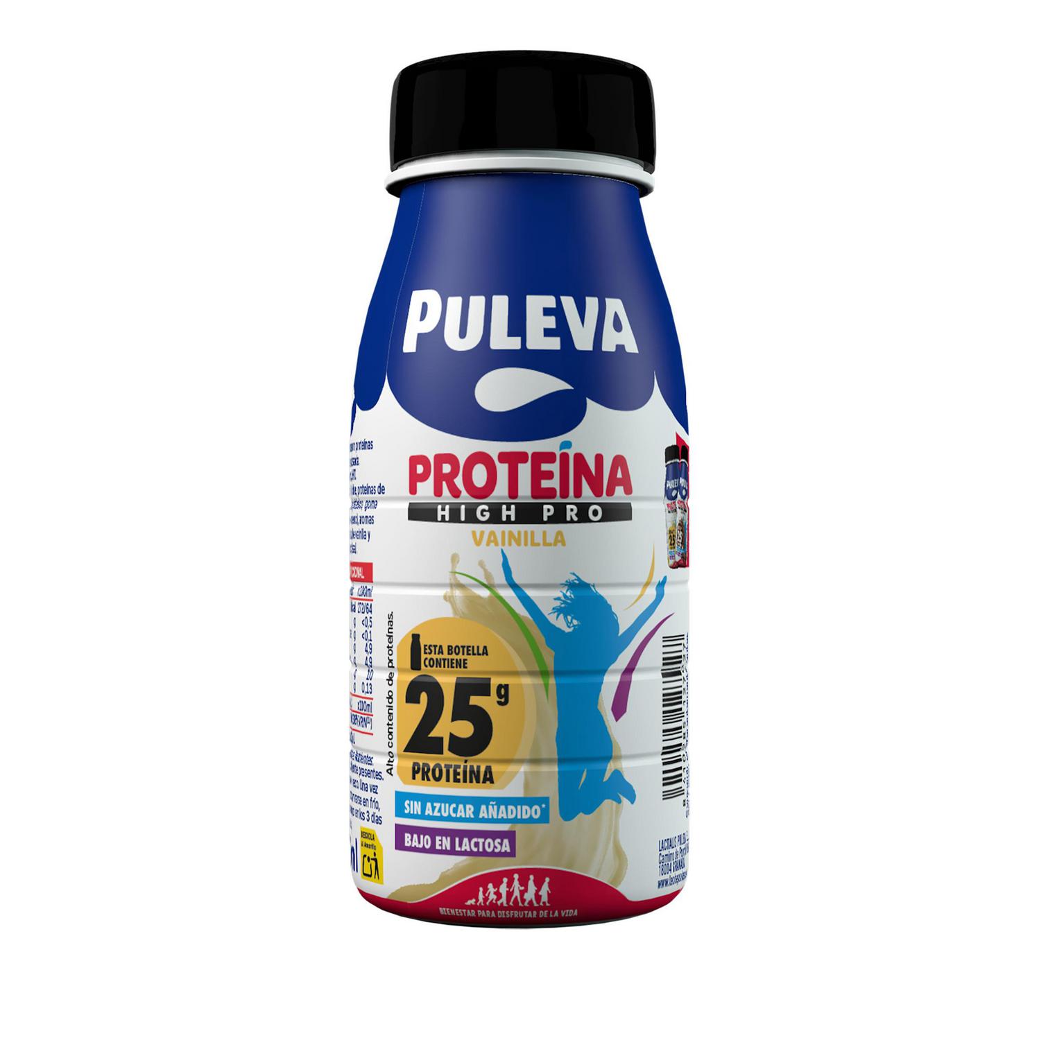 Batido de vainilla con proteína high pro Puleva botella 250 ml.