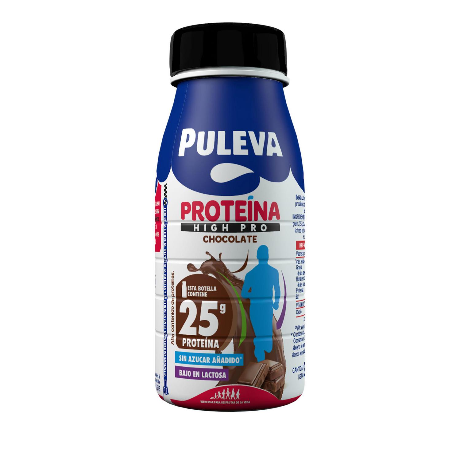 Batido de chocolate con proteína high pro Puleva botella 250 ml.