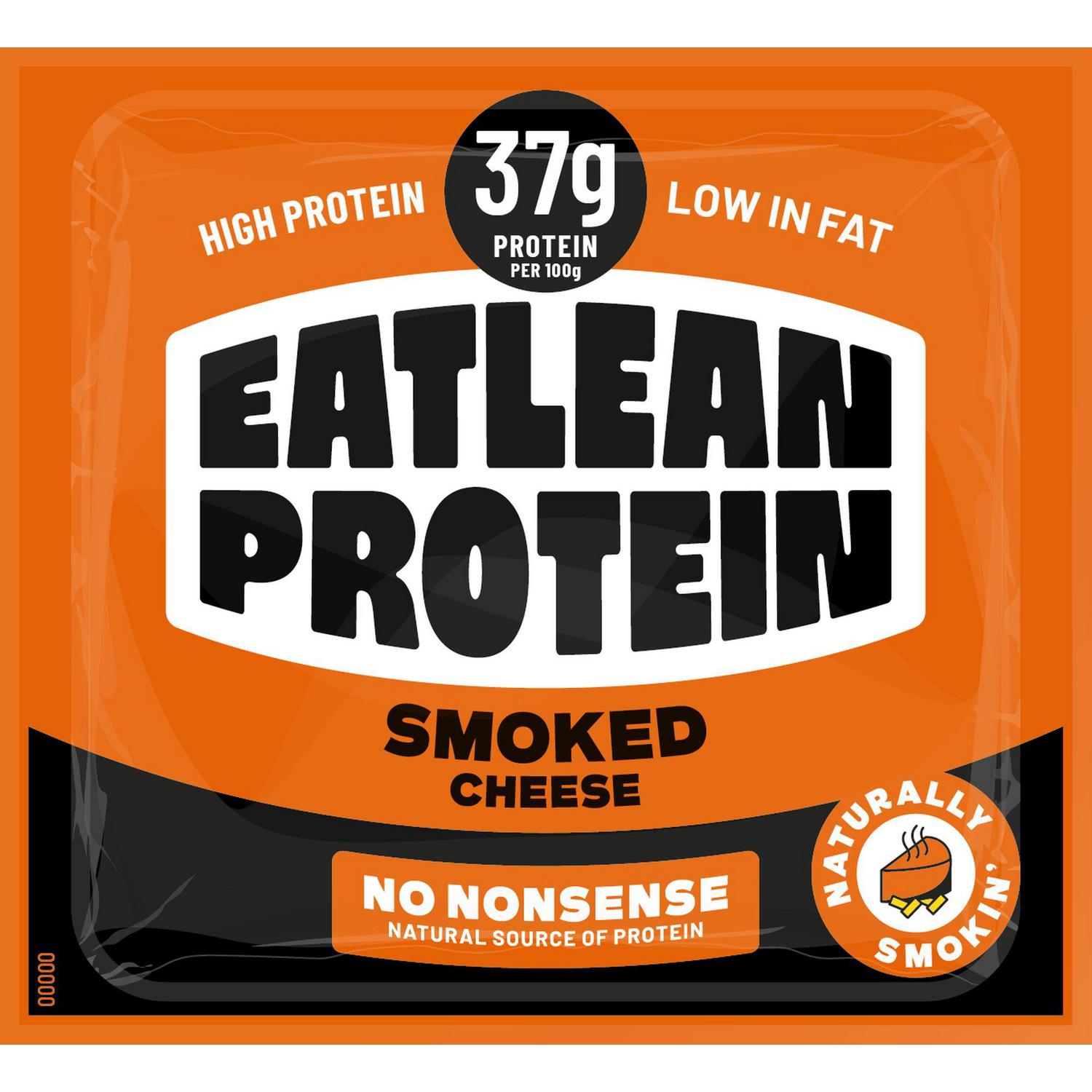 Queso ahumado proteínico bajo en grasa Eatlean 200 g.