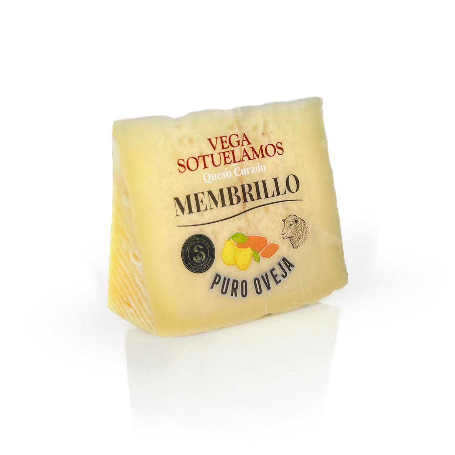 Queso de oveja curado con membrillo Vega Sotuélamos cuña de 200 g.