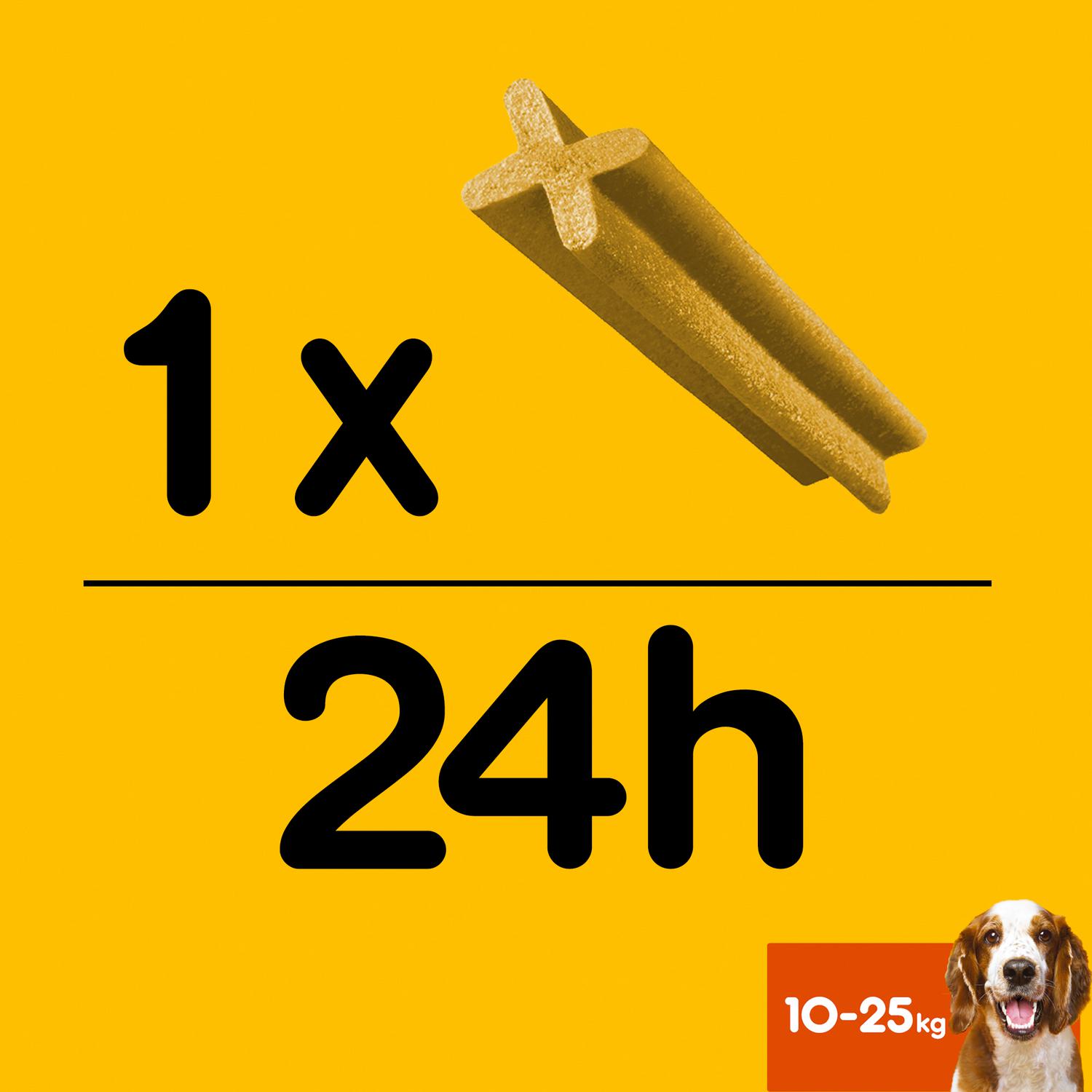 Snacks dental para perros medianos Pedigree Dentastix pack de 28 unidades