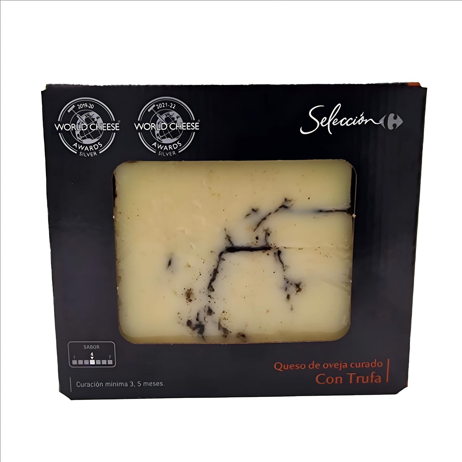 Queso de oveja curado con trufa Carrefour Selección cuña 200 g
