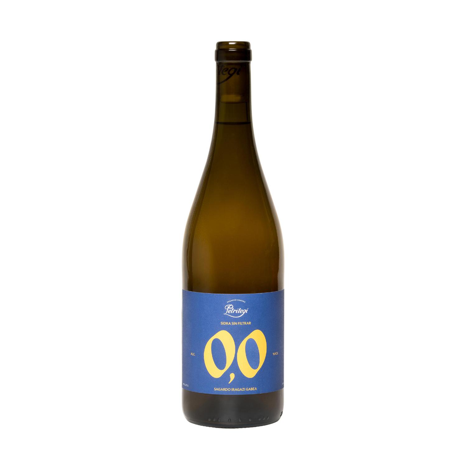 Sidra Petritegi 0,0% alcohol sin gluten 75 cl.