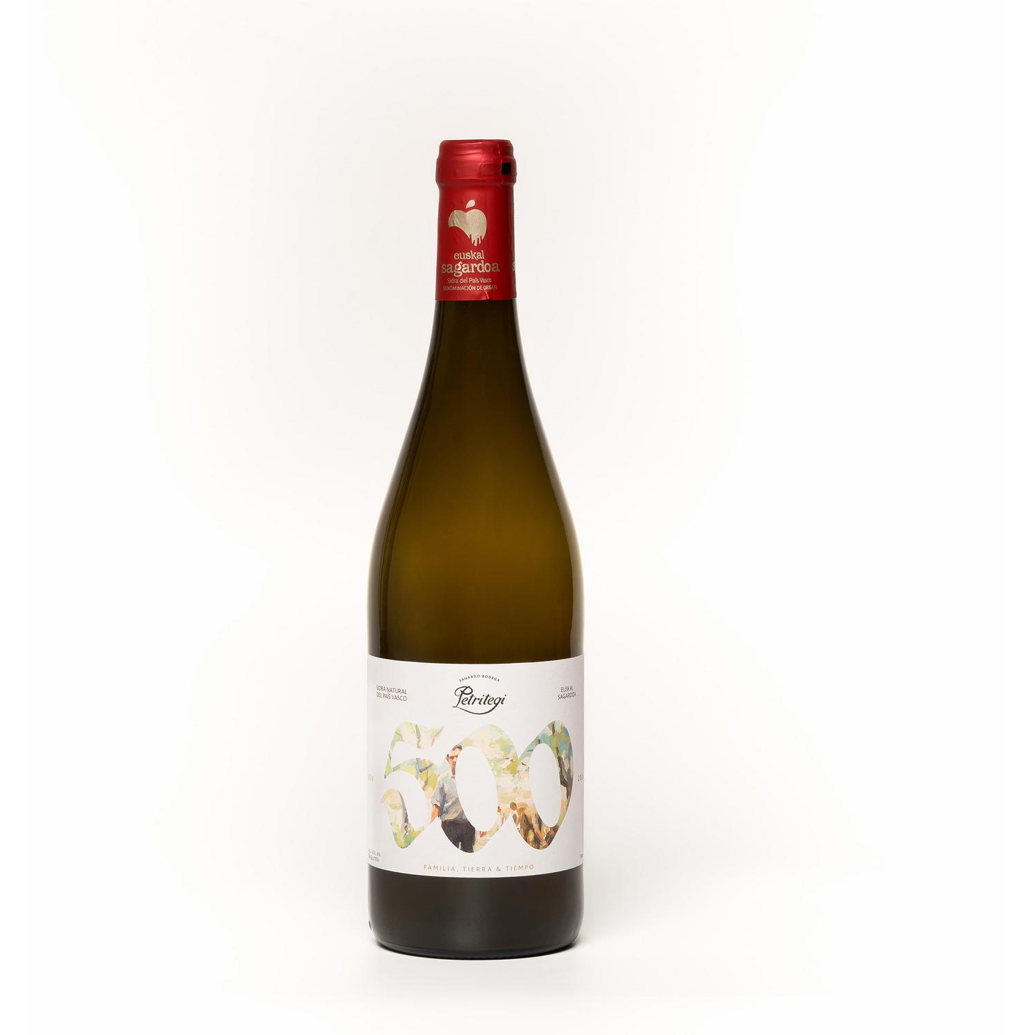 Sidra Petritegi natural edición especial 500 años D.O. País Vasco sin gluten 75 cl.