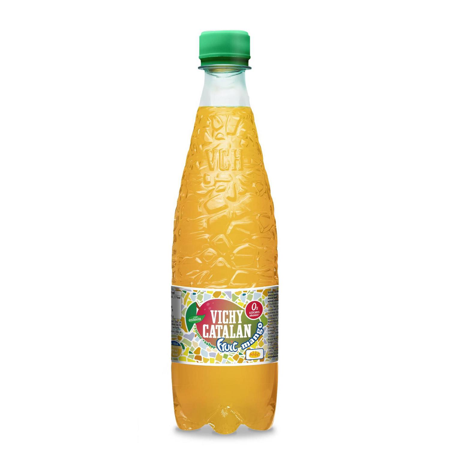 Vichy Catalan de fruit mango sin azúcares añadidos botella 50 cl.