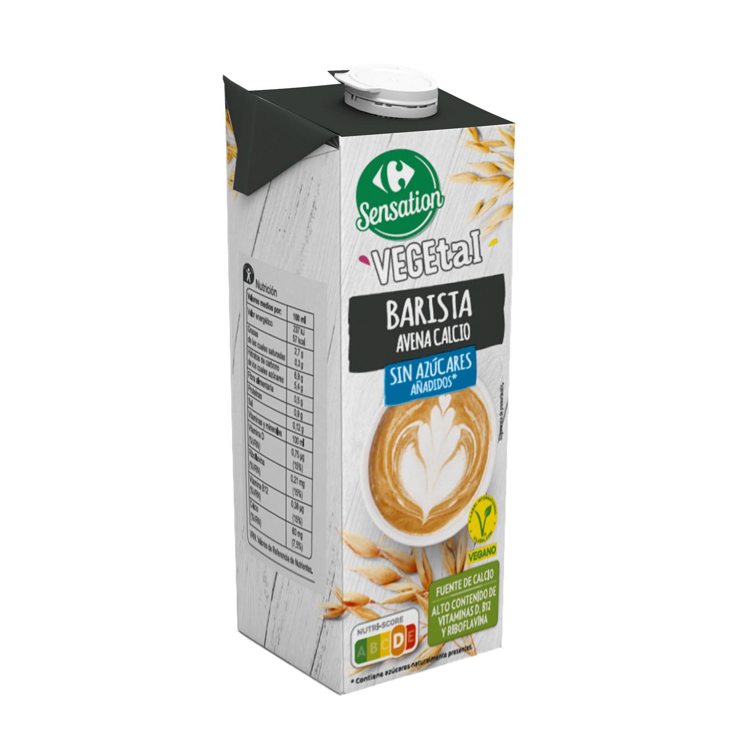 Bebida de avena barista Carrefour Sensation 1 l.