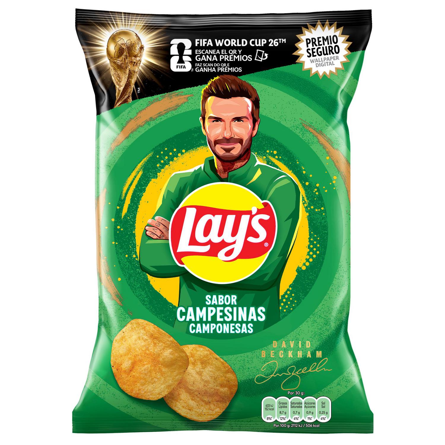 Patatas fritas campesinas Lay's sin gluten 150 g.