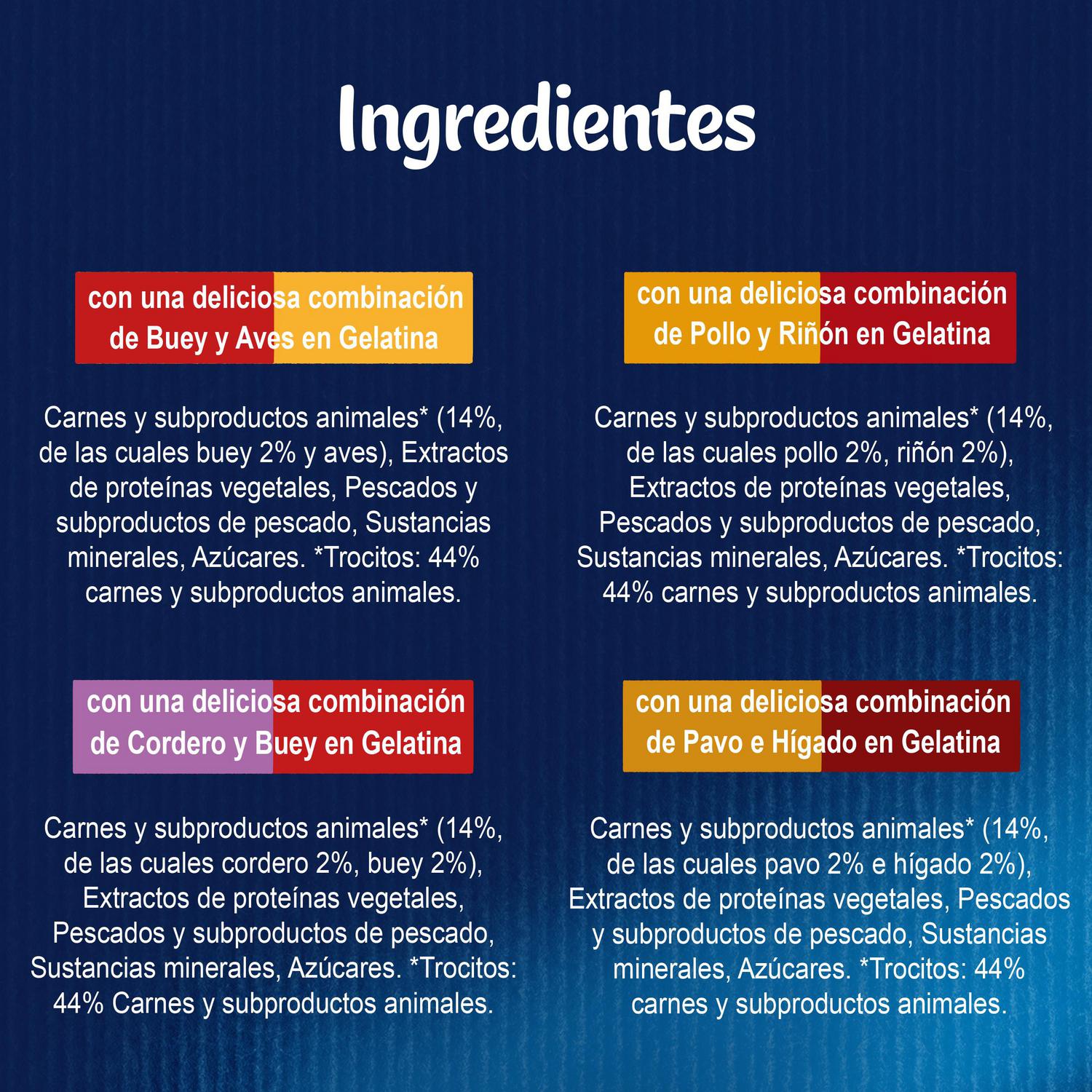 Comida húmeda en gelatina festín de sabores para gatos Purina Felix Duo 4x85 g
