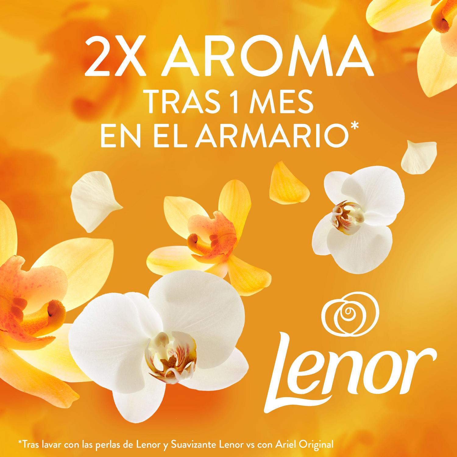 Perfume para la ropa en perlas concentrado orquídea dorada Lenor 495 g.