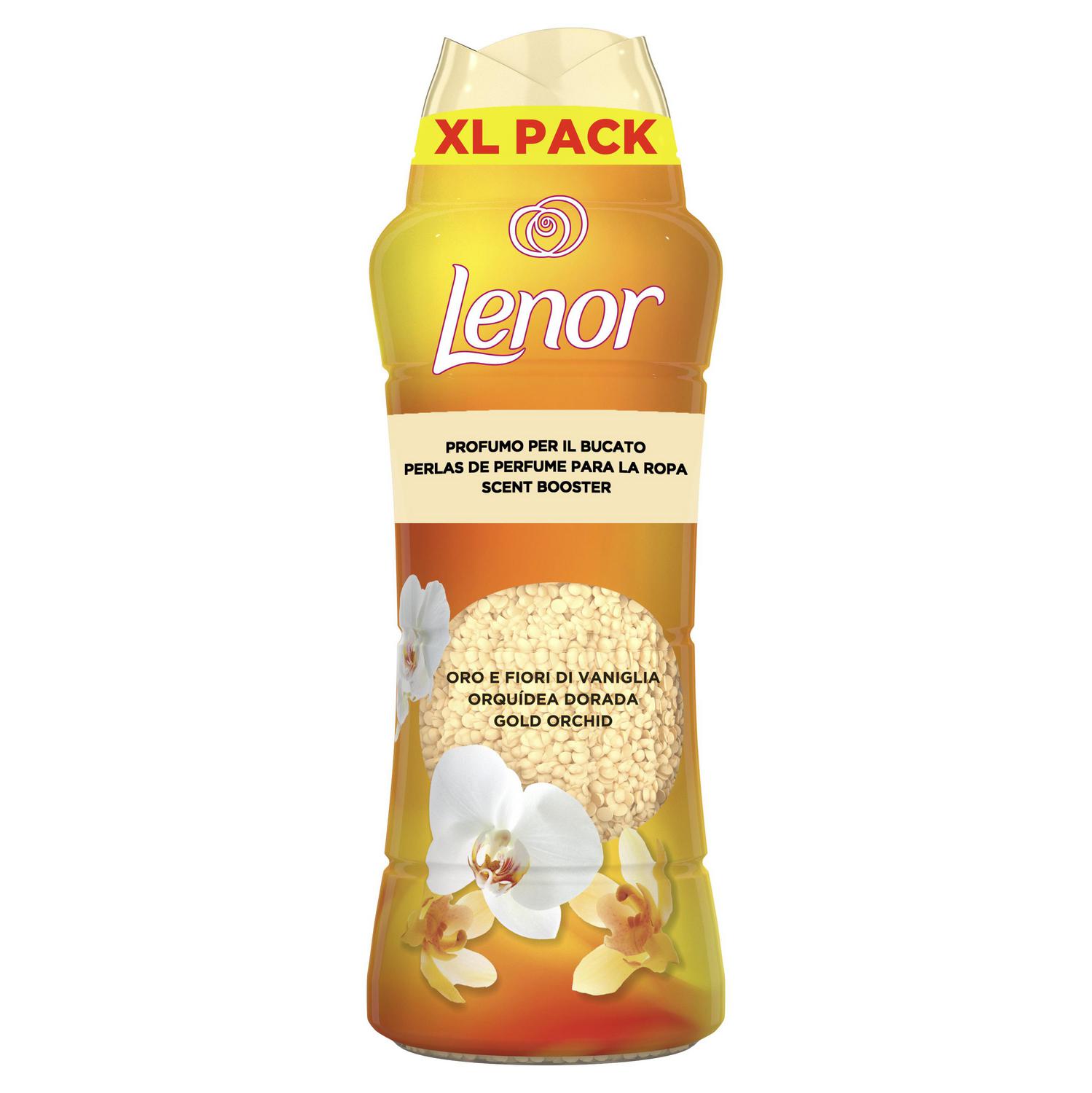 Perfume para la ropa en perlas concentrado orquídea dorada Lenor 495 g.