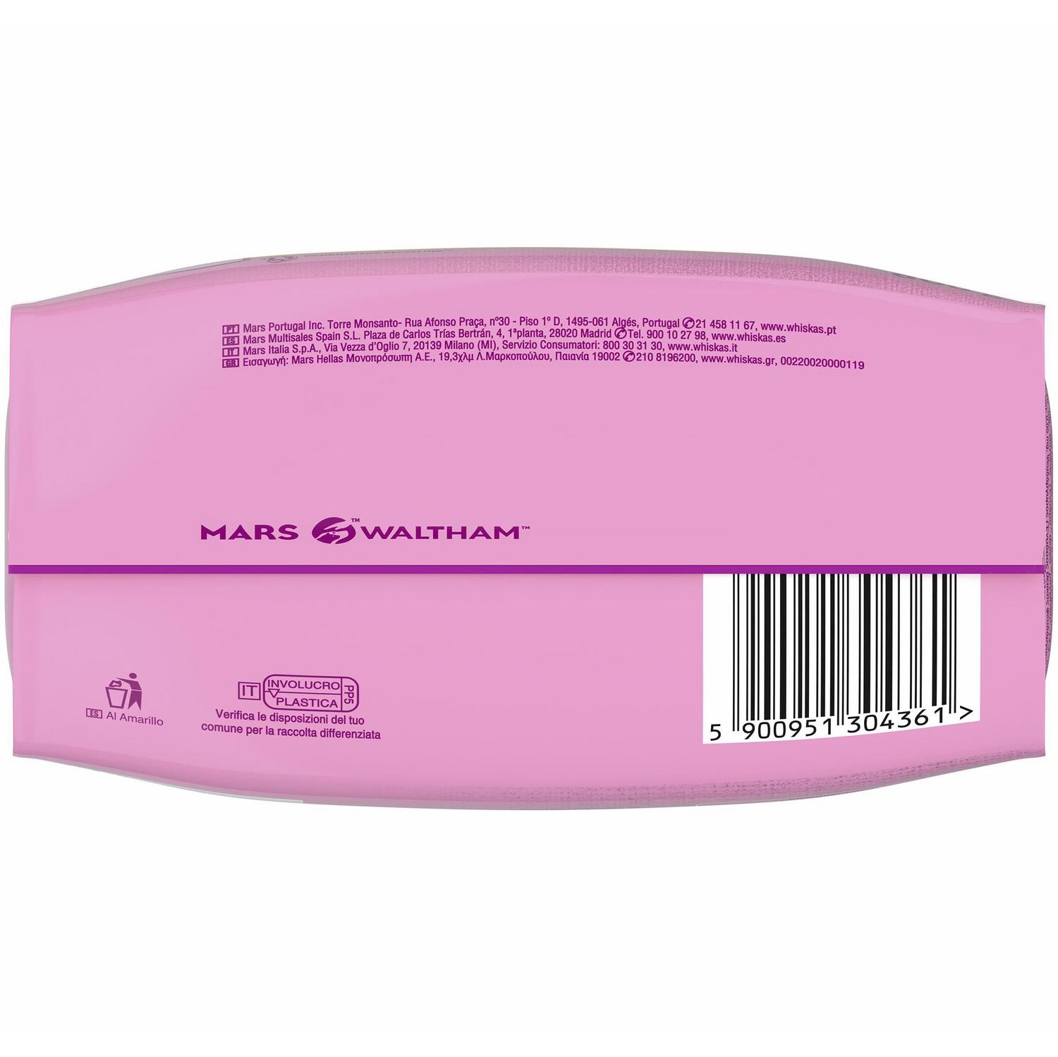 Pienso de pollo para gato junior Whiskas 800 g.