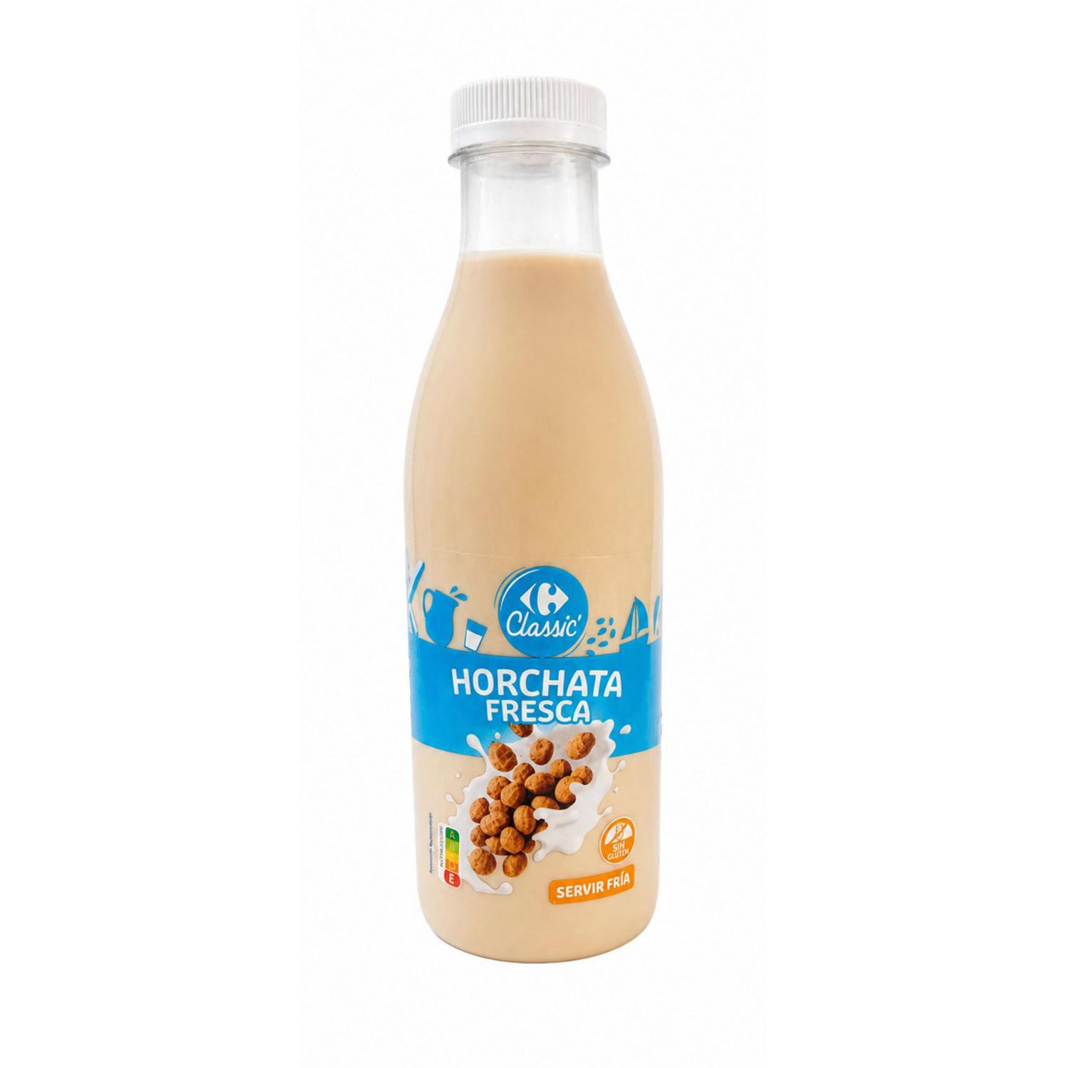 Horchata fresca Carrefour sin gluten 750 ml.
