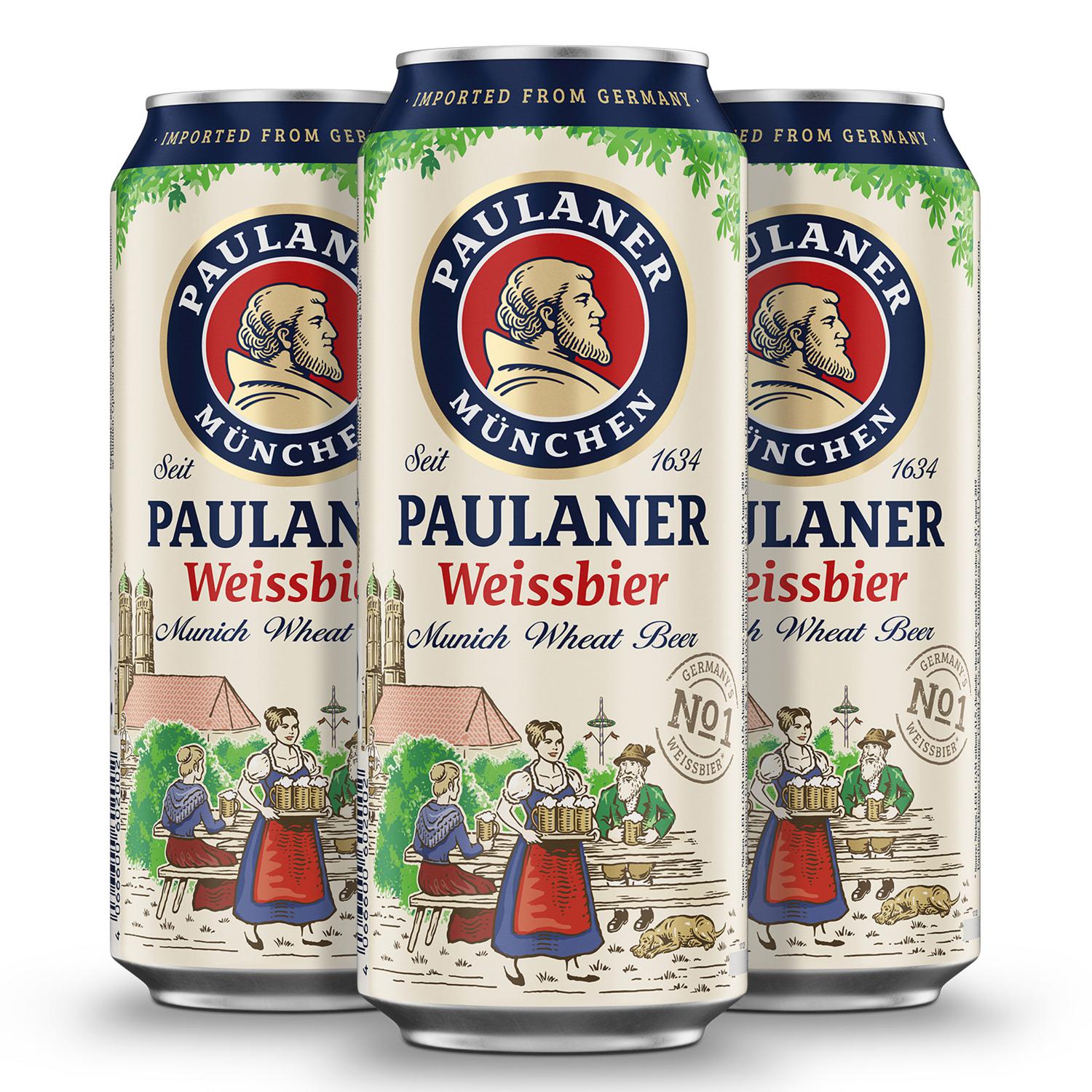 Cerveza Paulaner Weissbier lata 50 cl.