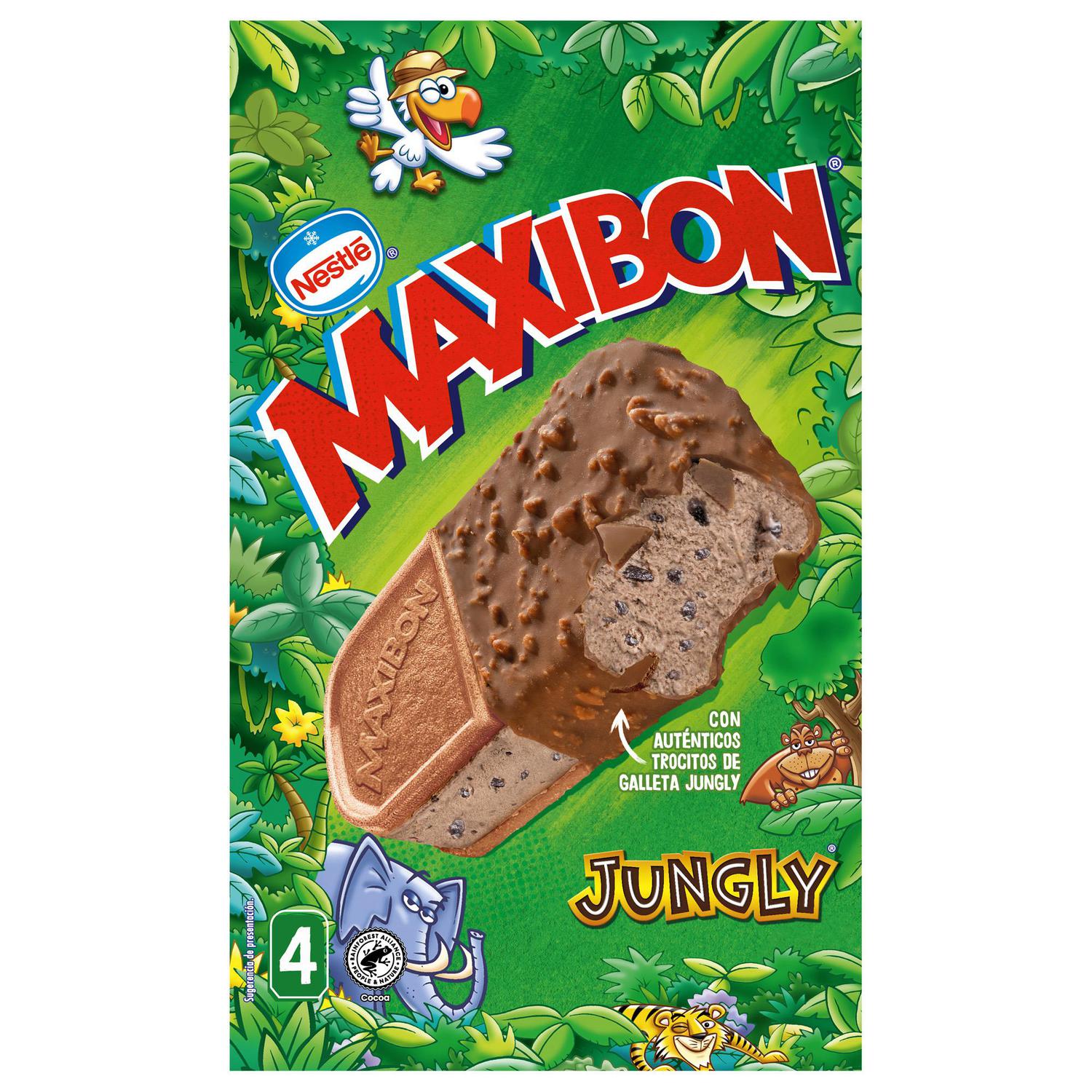 Helado sandwich Maxibon Jungly Nestlé 4 uds.