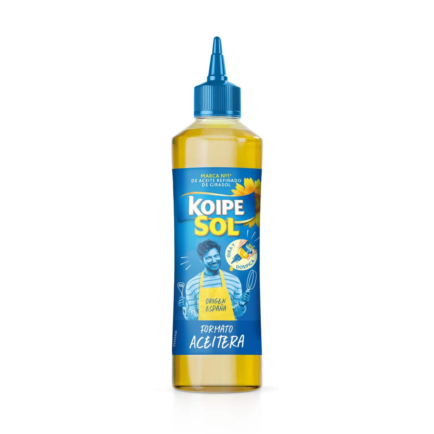 Aceite de girasol formato aceitera Koipe Sol 460 ml.