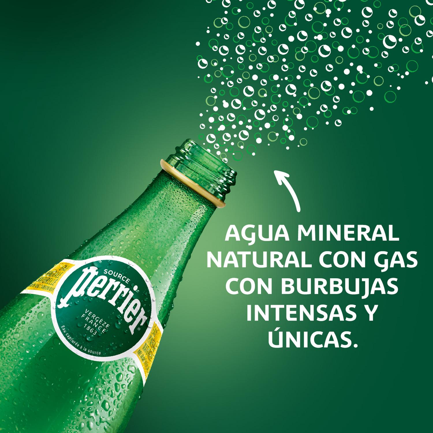 Agua mineral con gas Perrier 1 l.