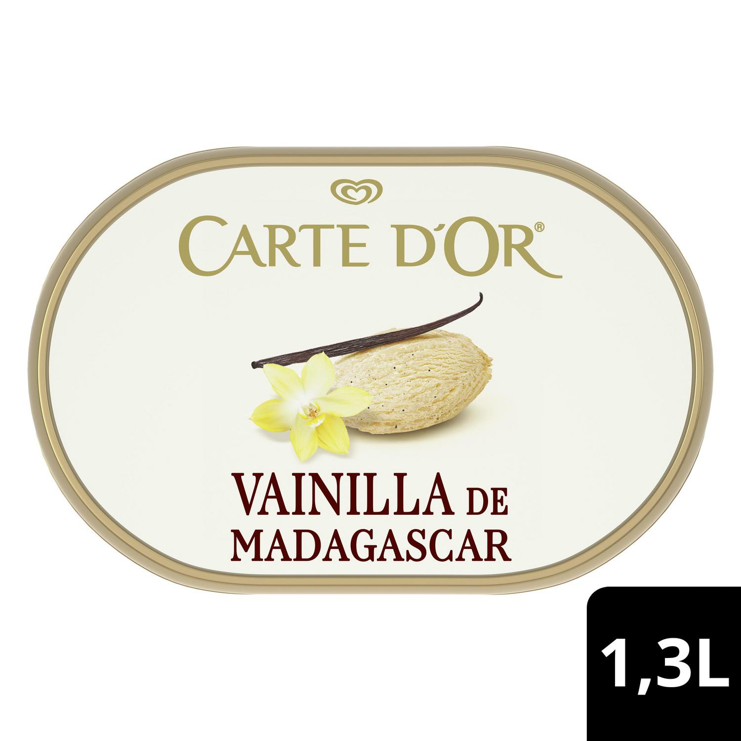 Helado de vainilla de Madagascar Carte D'or Les Classiques 900 ml.