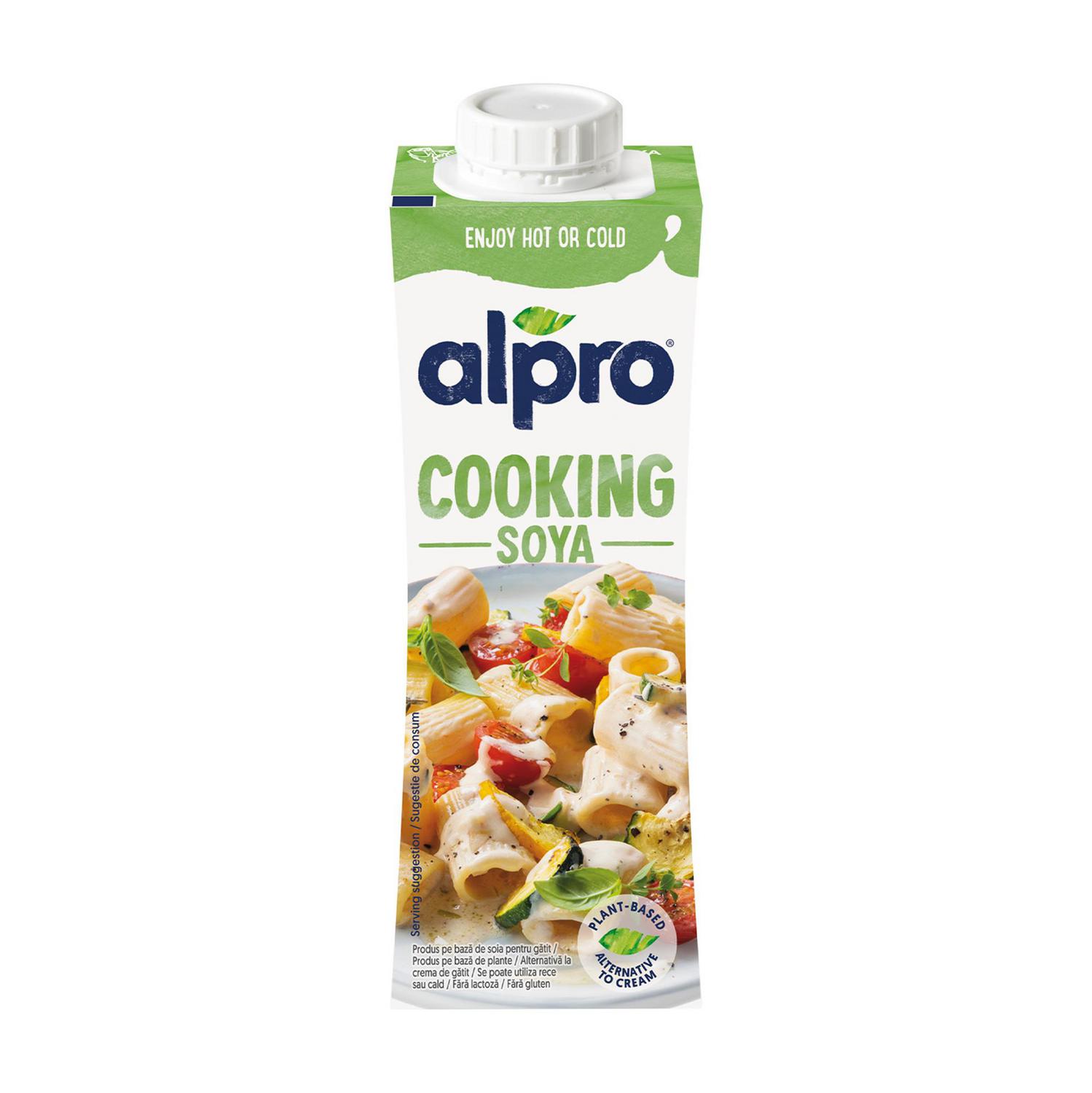 Preparado de soja para cocinar Alpro sin gluten y sin lactosa 250 ml.