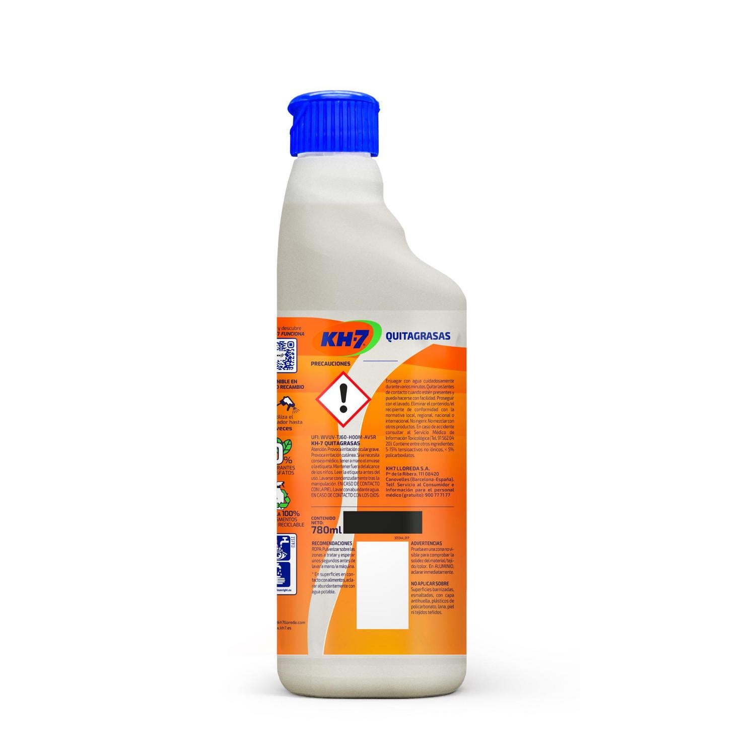 Quitagrasas recambio 780 ml.