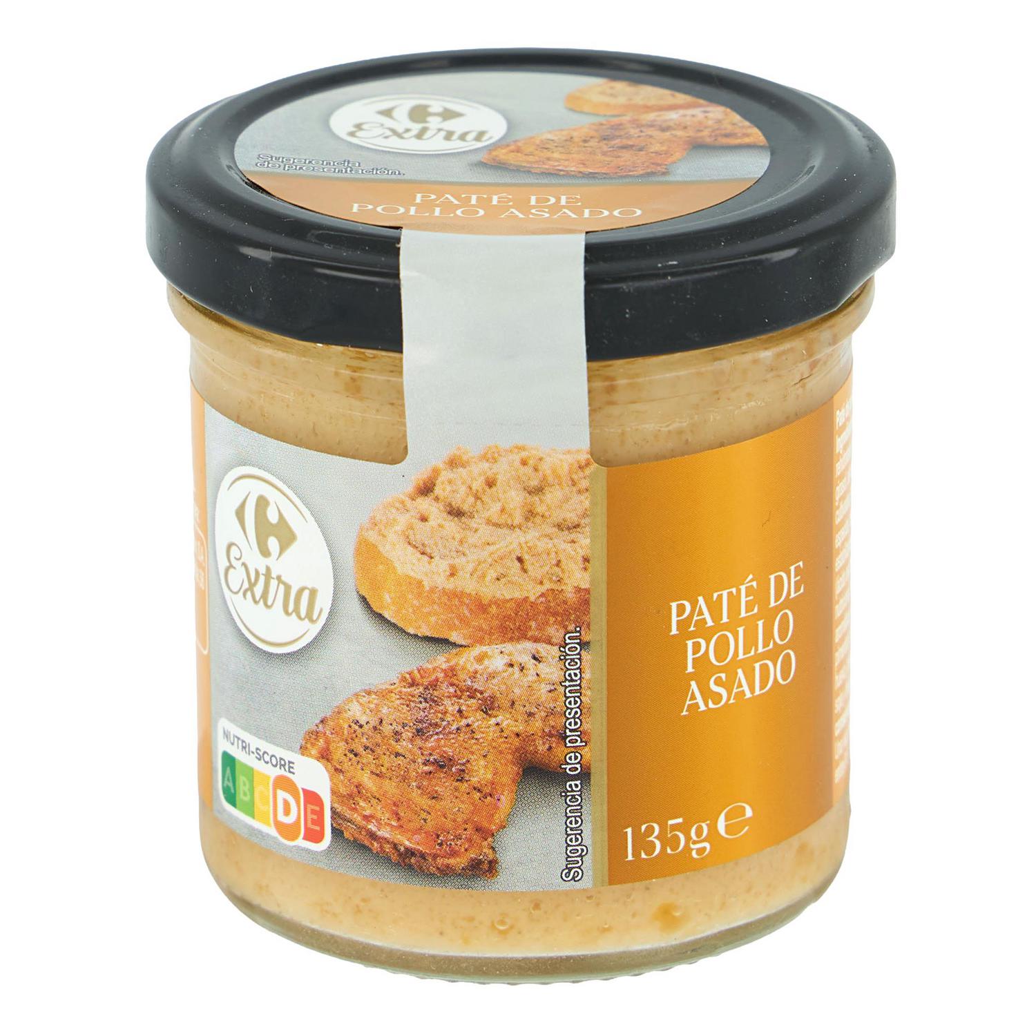 Paté de pollo asado Carrefour Extra 135 g.