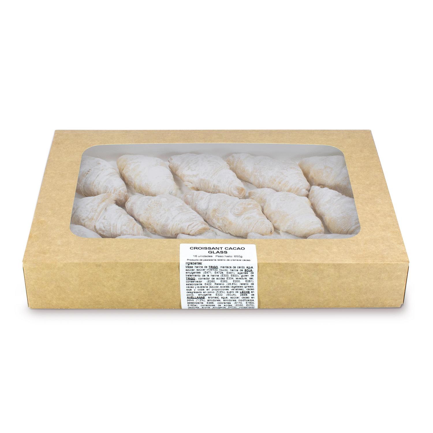 Croissant relleno cacao glass 16 ud.