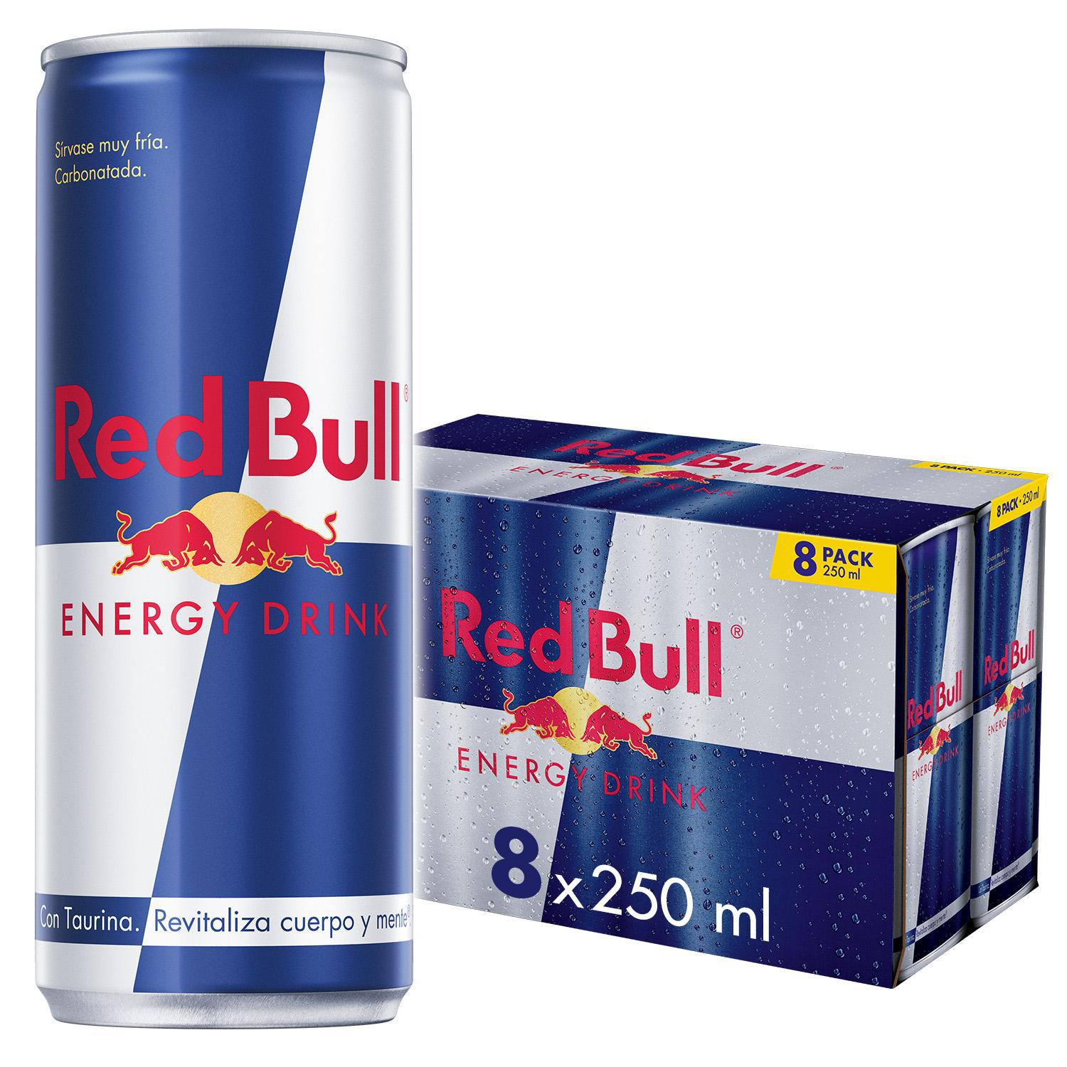 Red Bull Bebida Energética pack 8 latas 25 cl