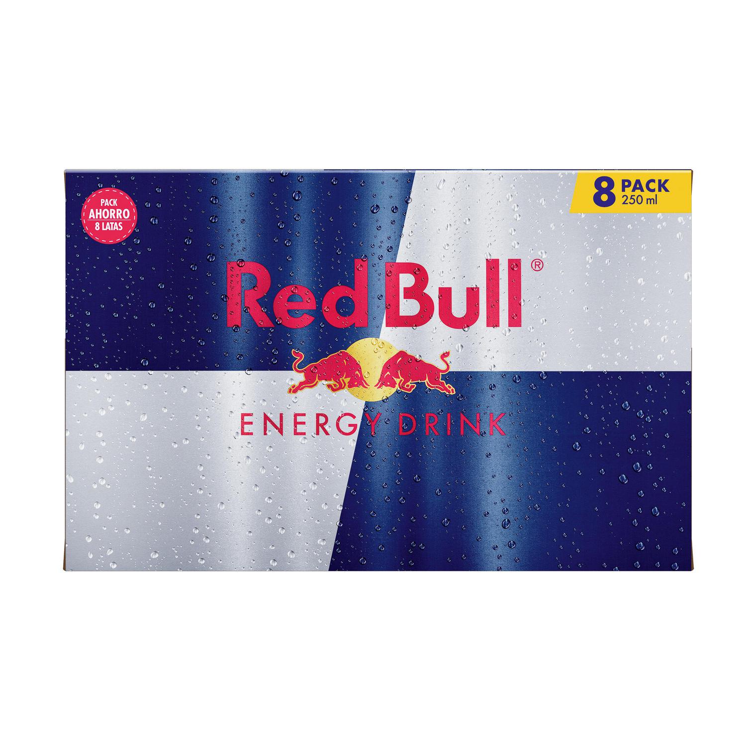 Red Bull Bebida Energética pack 8 latas 25 cl