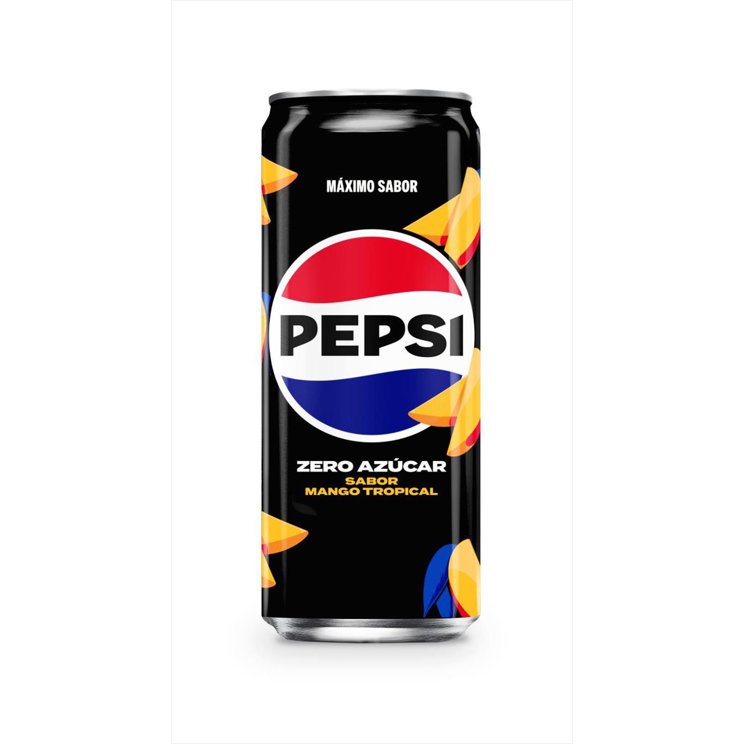 Pepsi Zero azúcar sabor mango tropical lata 33 cl.