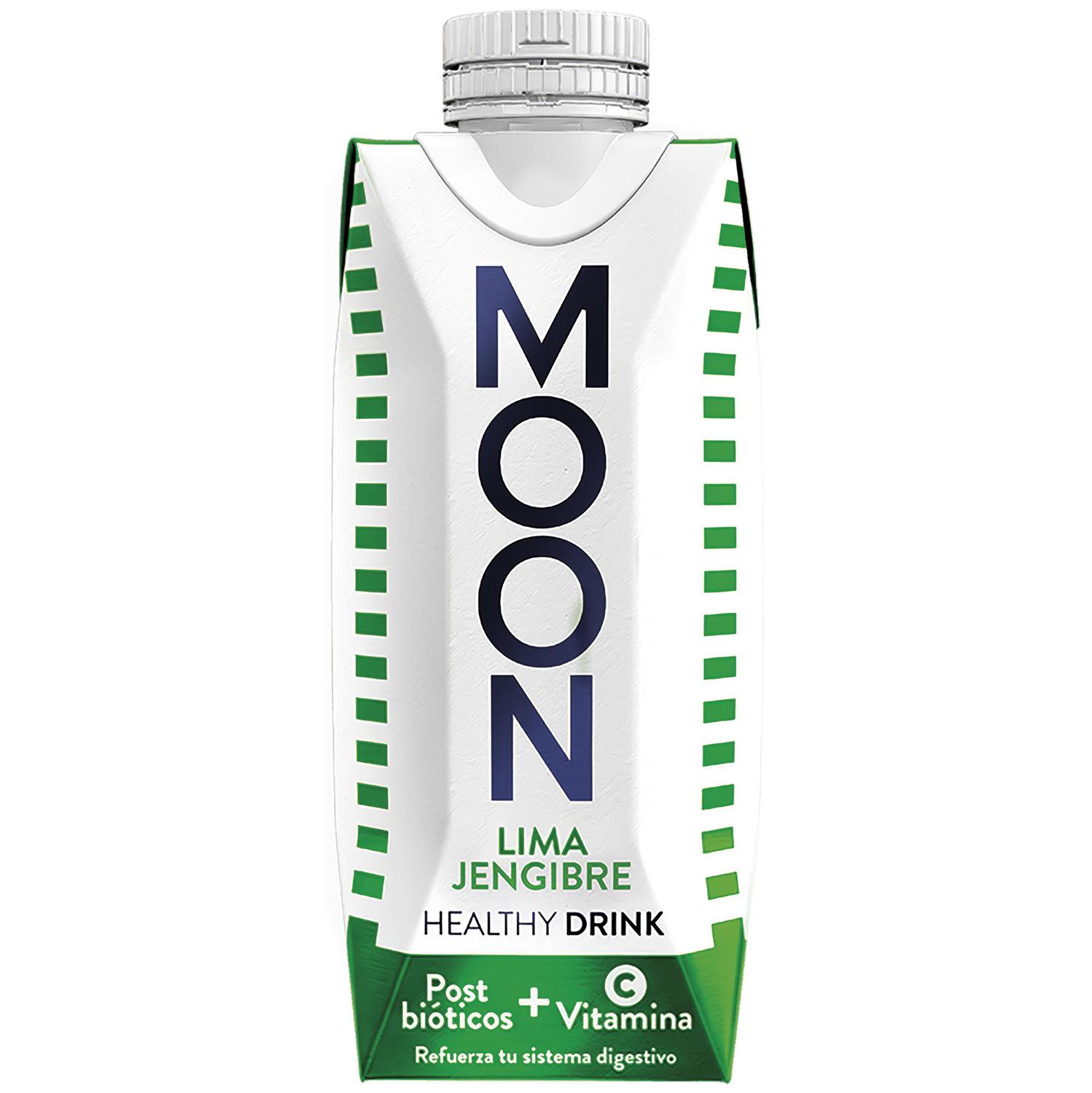 Moon healthy drink de lima y jengibre ecológico brik 33 cl.