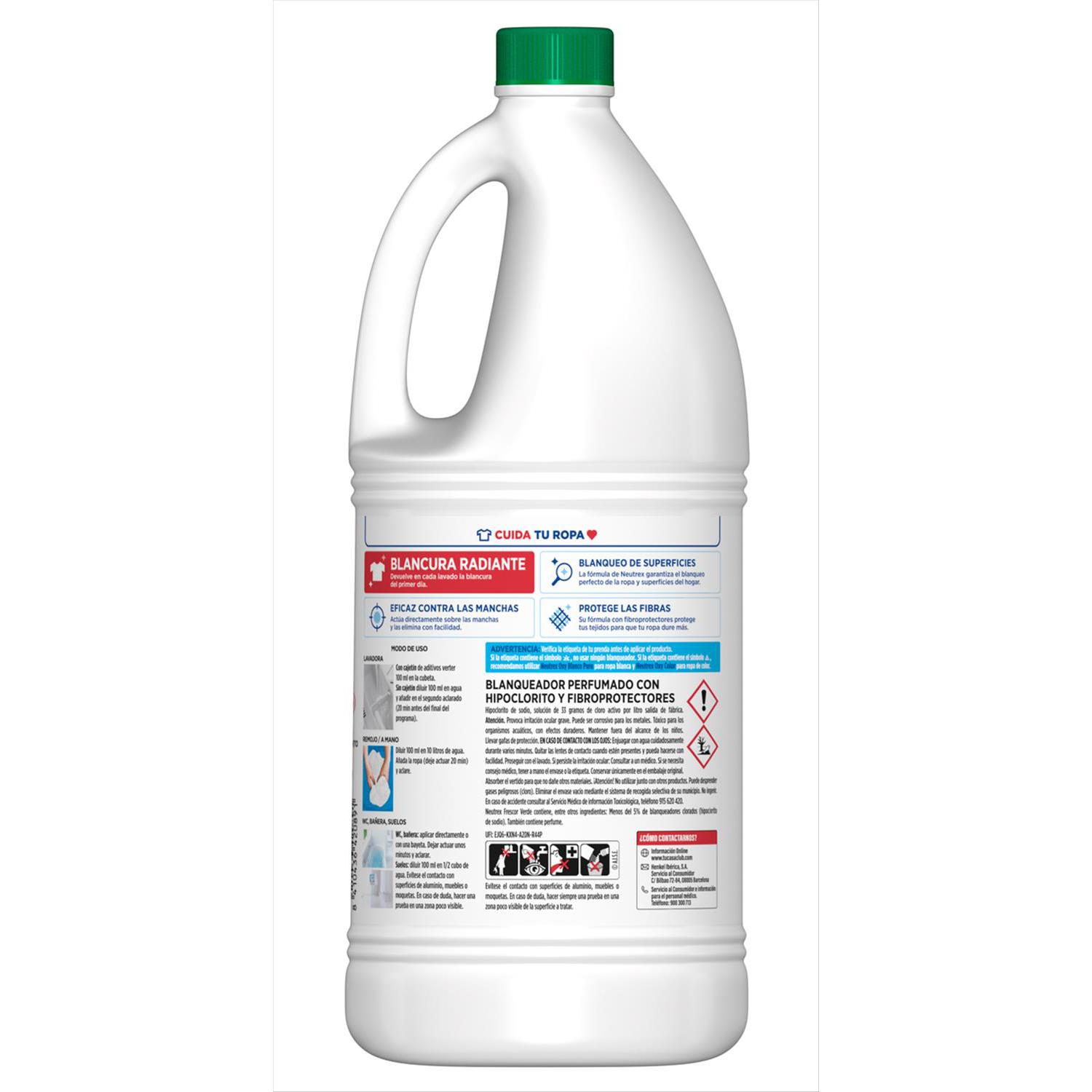 Lejía frescor verde Neutrex 1,9 l.