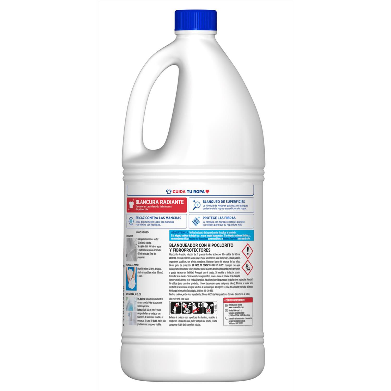 Lejía blanca Neutrex 1,9 l.