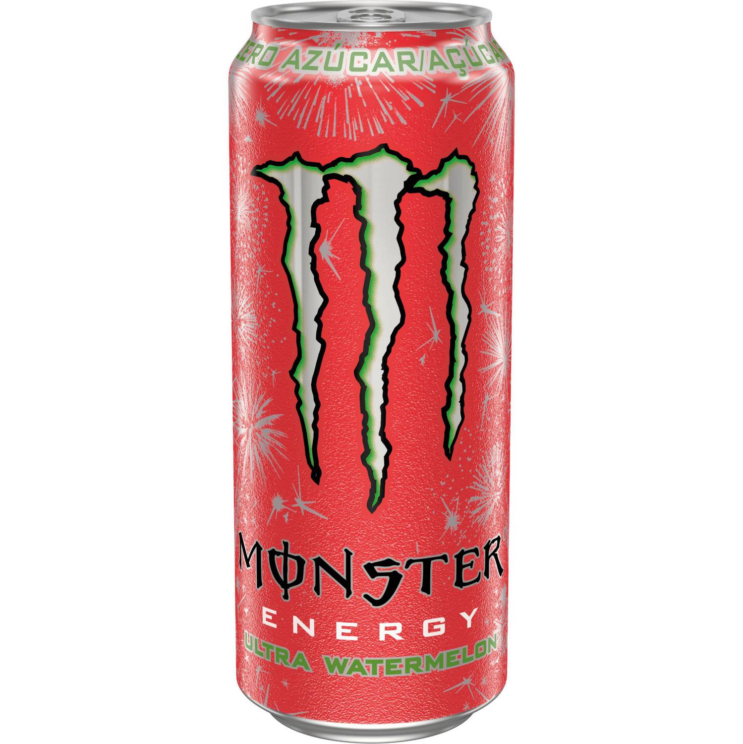 Monster Energy Bebida Energética ultra watermelon sin azúcar lata 500 ml.