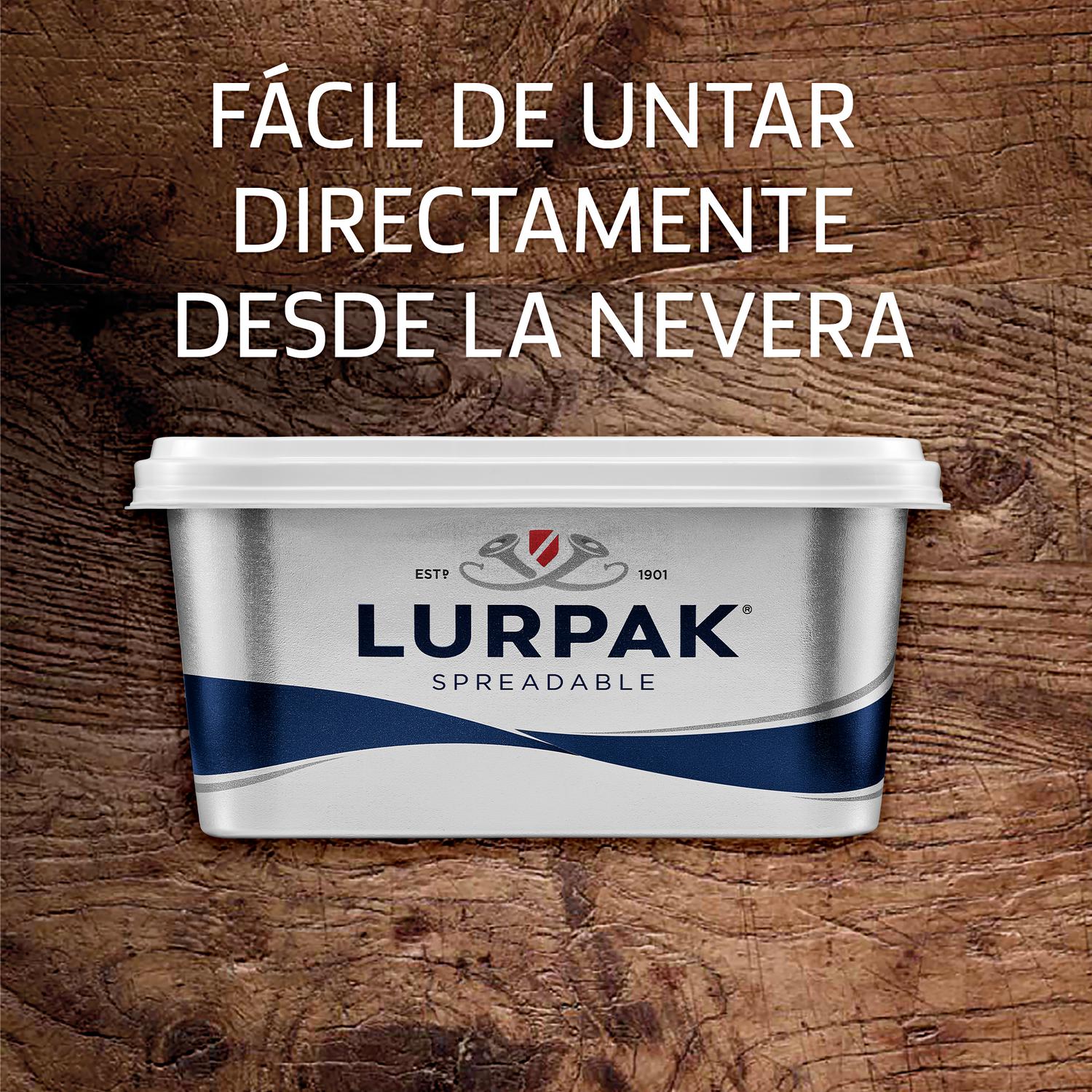 Mantequilla fácil de untar ligeramente salada Lurpak 200 g.